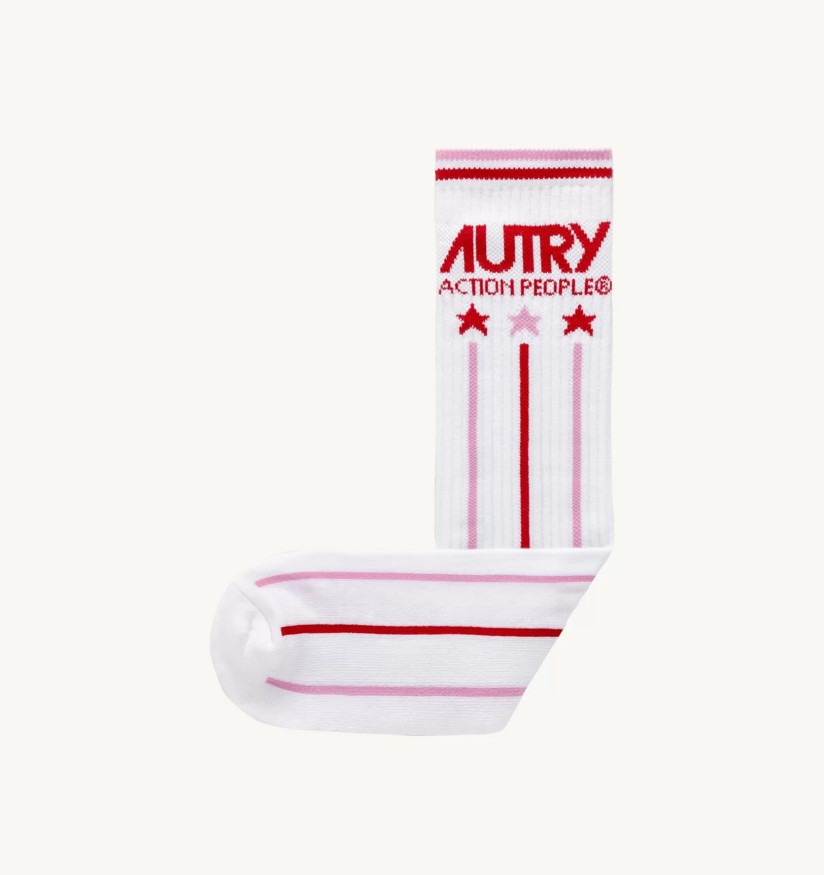 AUTRY Calzini Tennis Logo Bianco^Donna Accessori