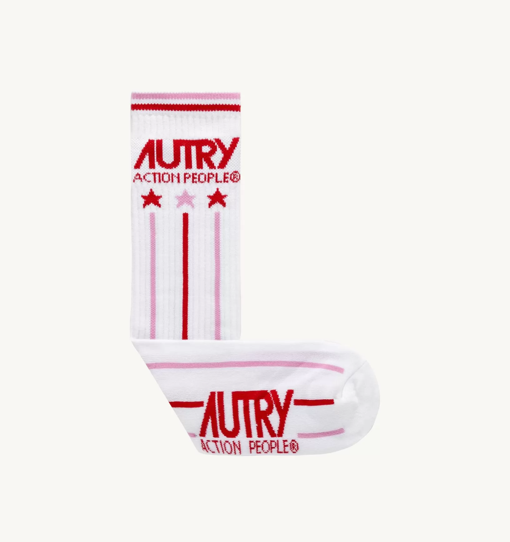 AUTRY Calzini Tennis Logo Bianco^Donna Accessori