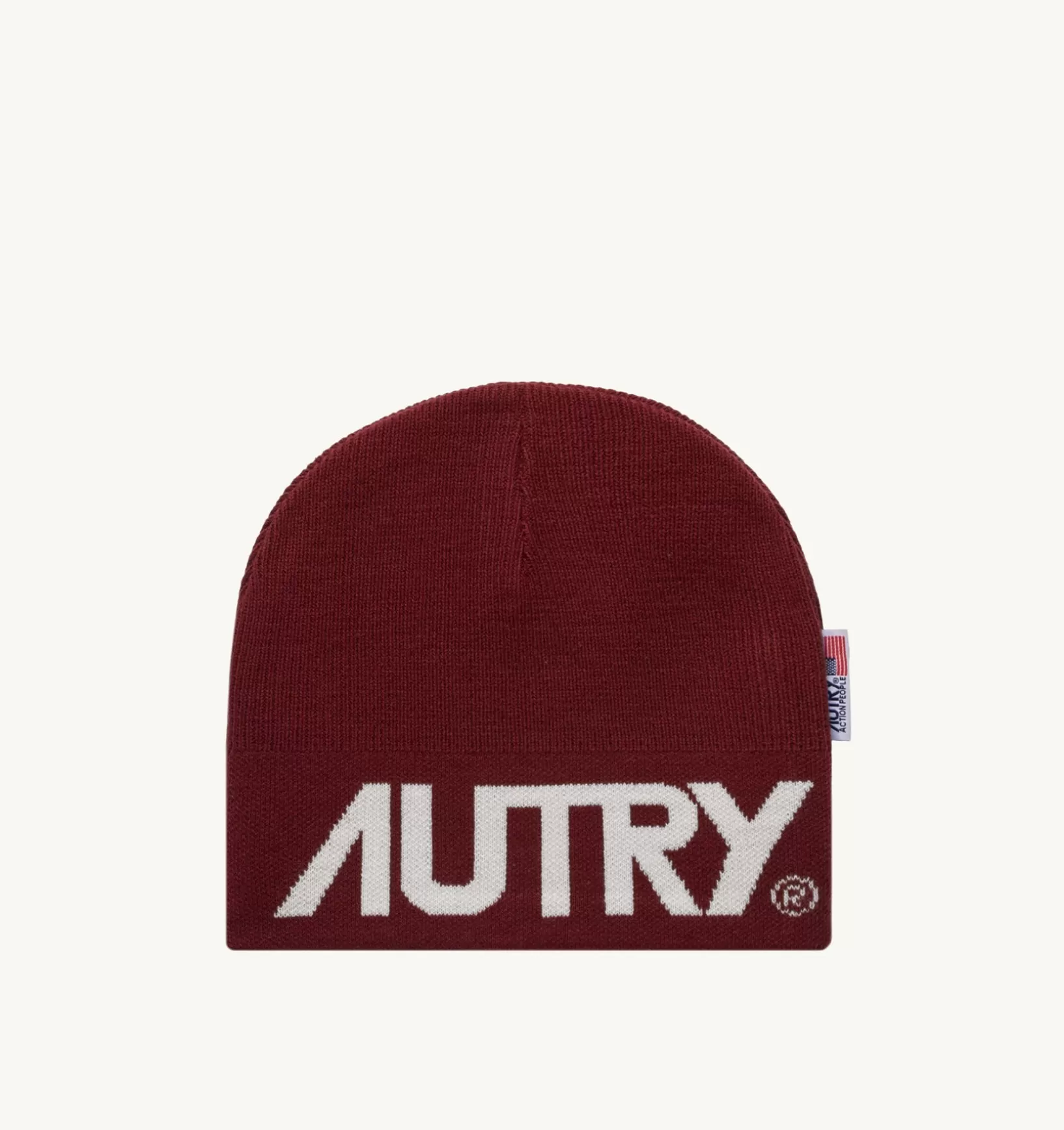 AUTRY Cappello Beanie Jacquard Logo Rosso^Donna Accessori