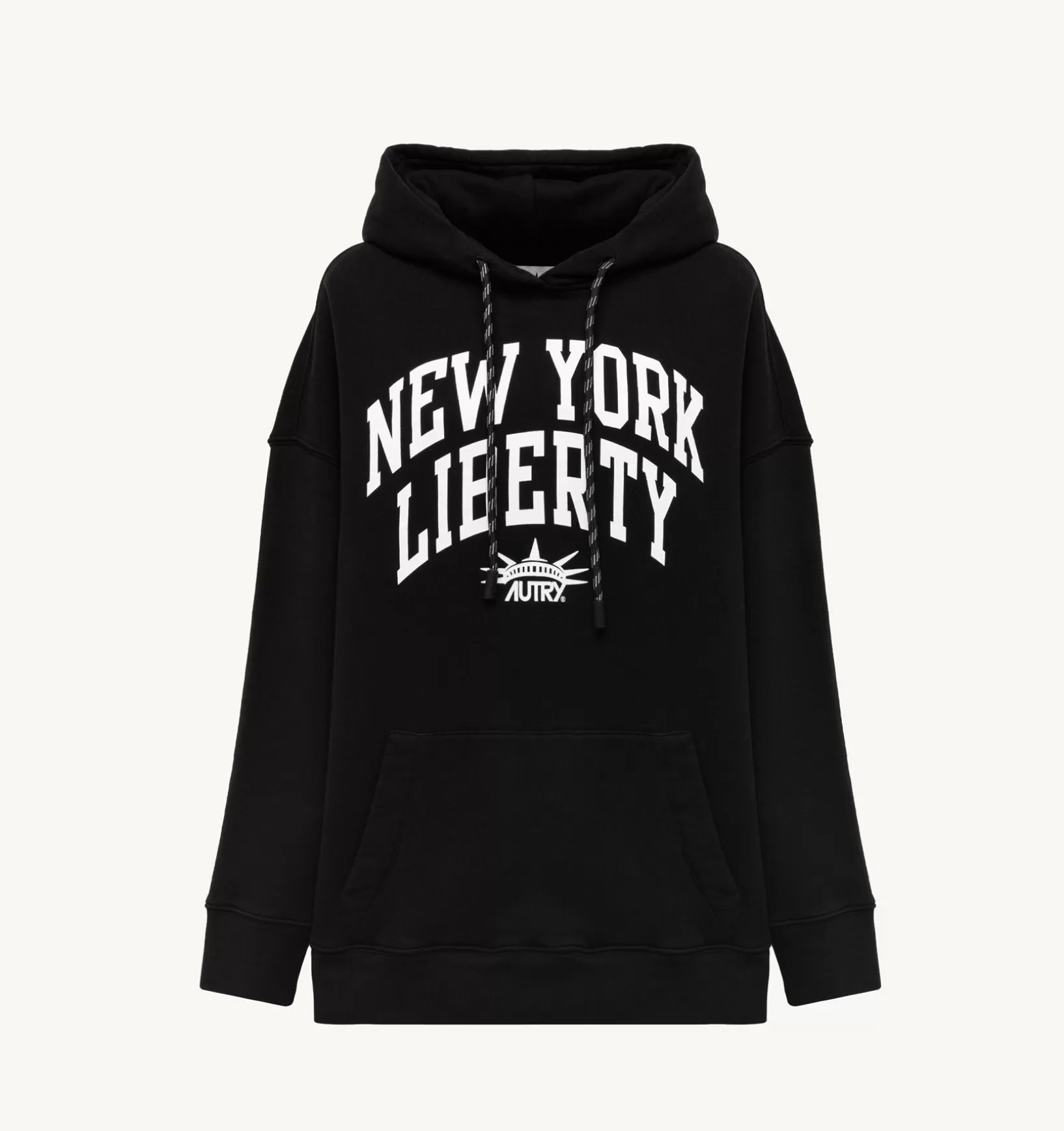 AUTRY Felpa Con Cappuccio Liberty Photo Nero^Donna Top