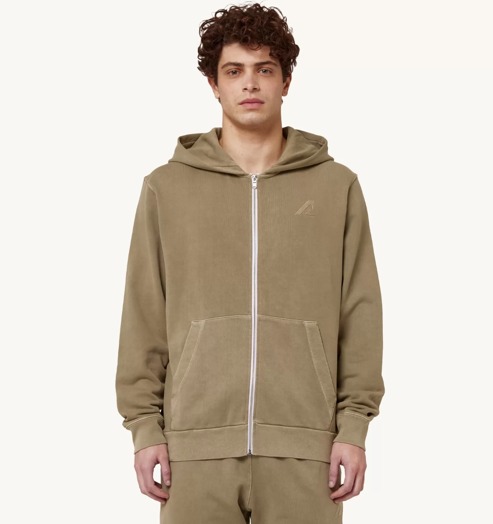AUTRY Felpa Con Cappuccio Supervintage Verde^Uomo Top