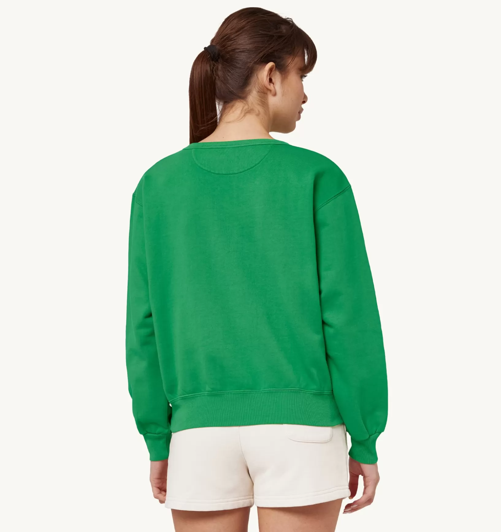 AUTRY Felpa Girocollo Aerobic Logo Verde^Donna Top