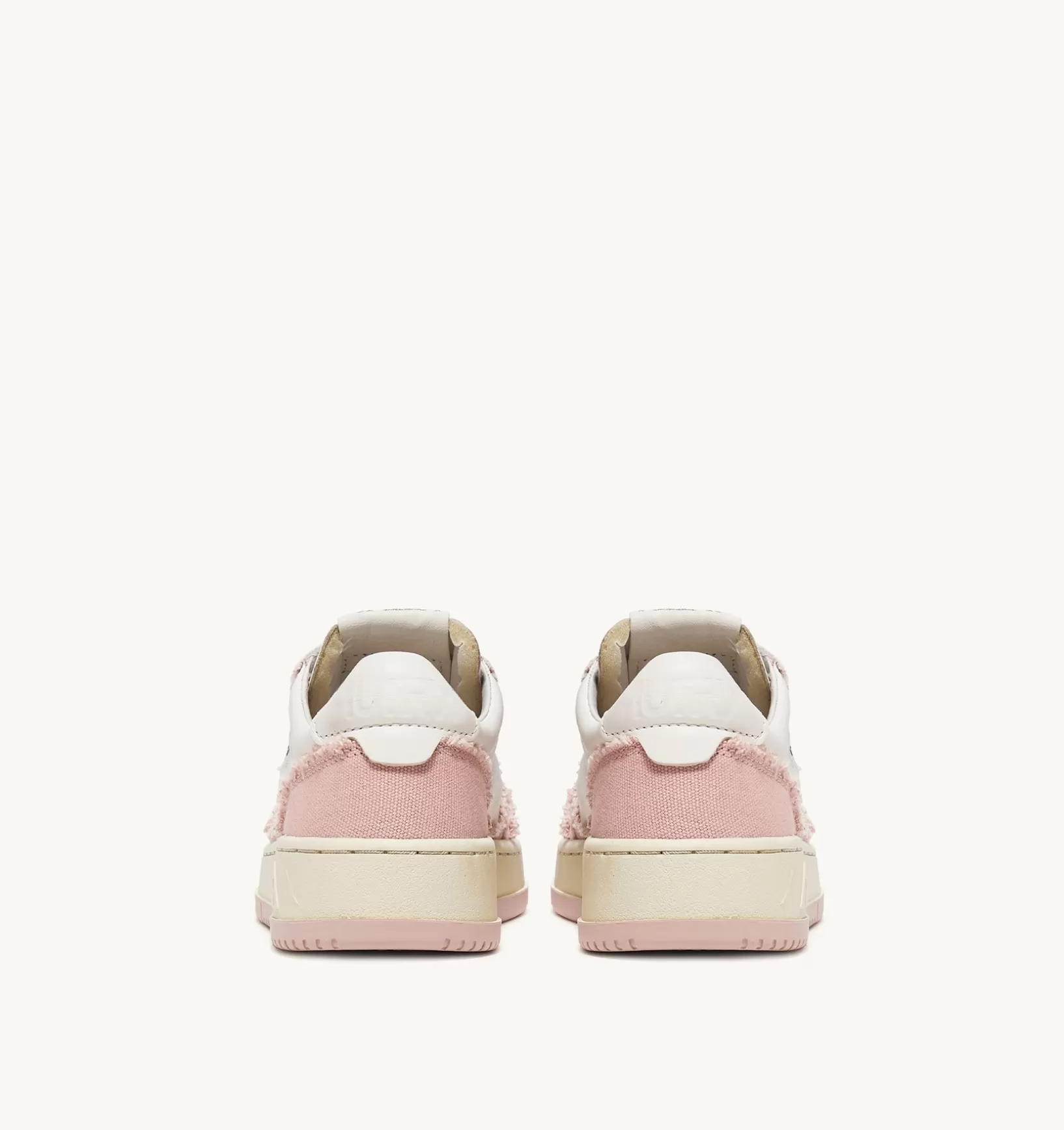 AUTRY Medalist Low Sneaker In Pelle Di Capra E Tela Bianco Powder^Donna Medalist