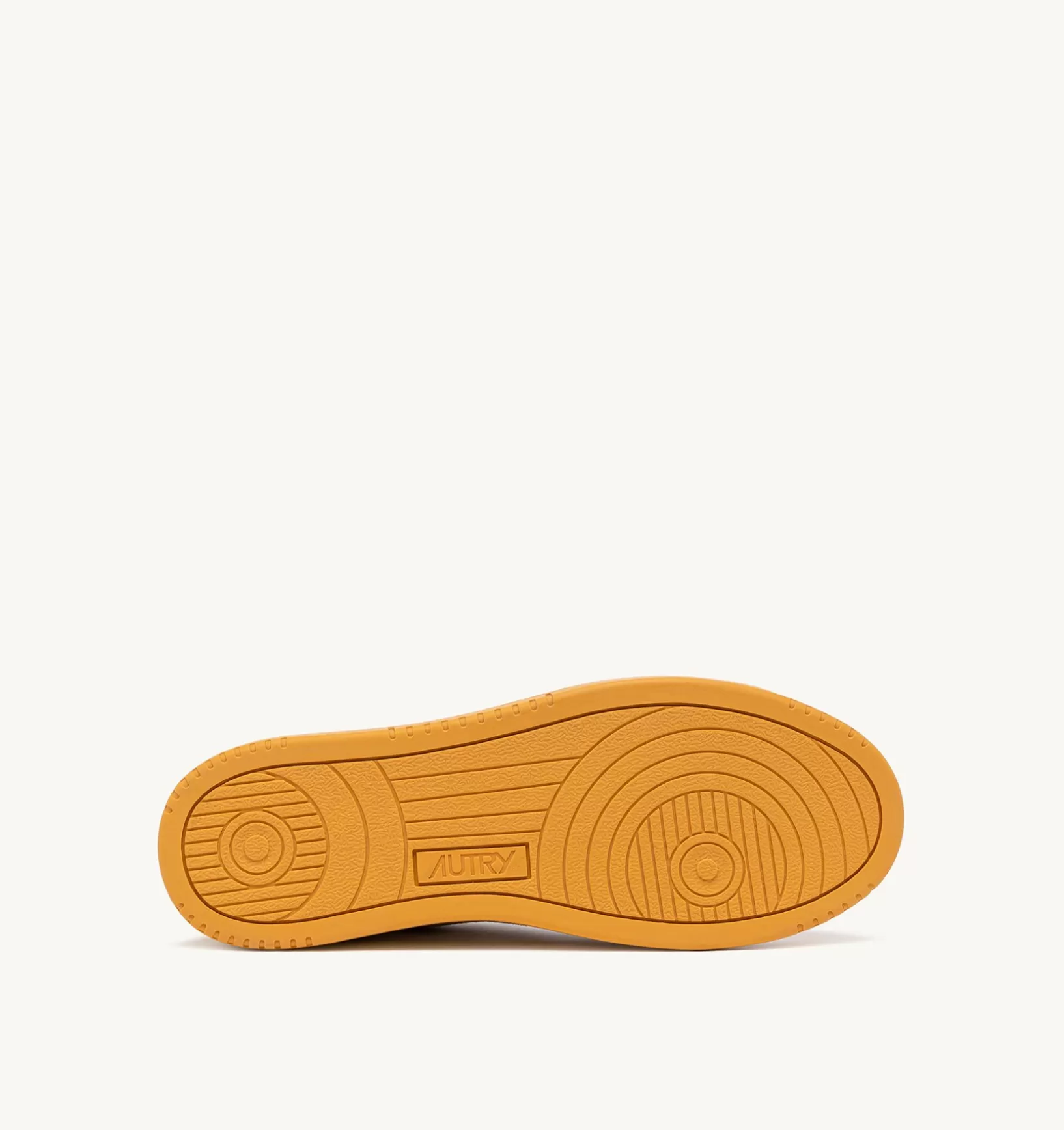 AUTRY Medalist Low Sneakers In Suede Bianco E Suede Effetto Hair Arancione^Uomo Medalist