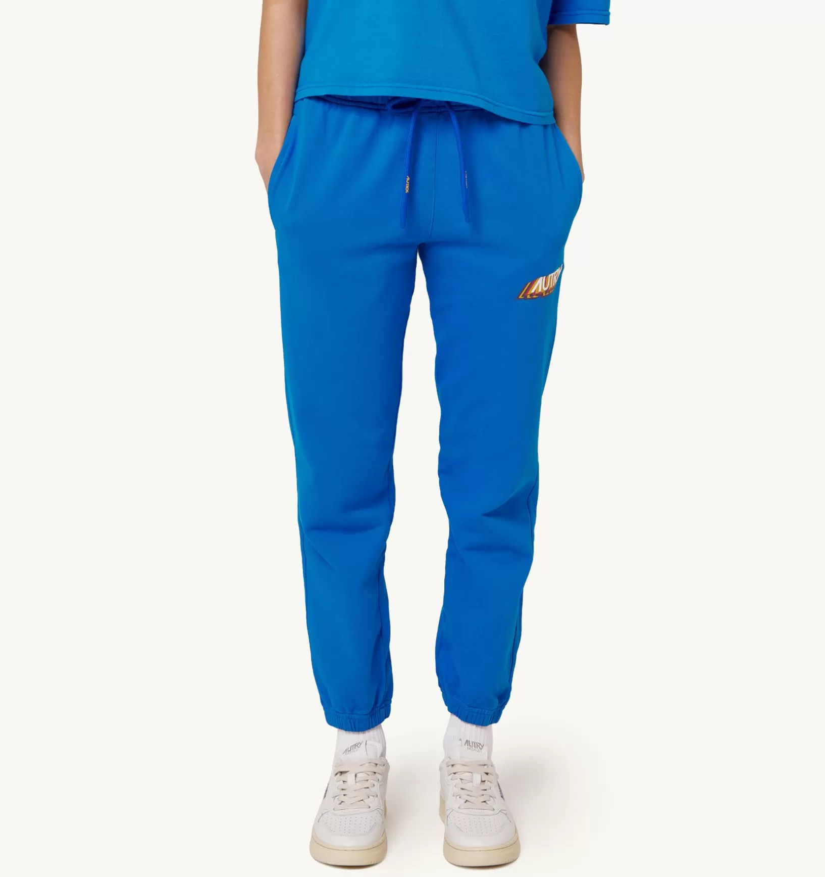 AUTRY Pantaloni Aerobic Logo Bluette^Donna Bottom