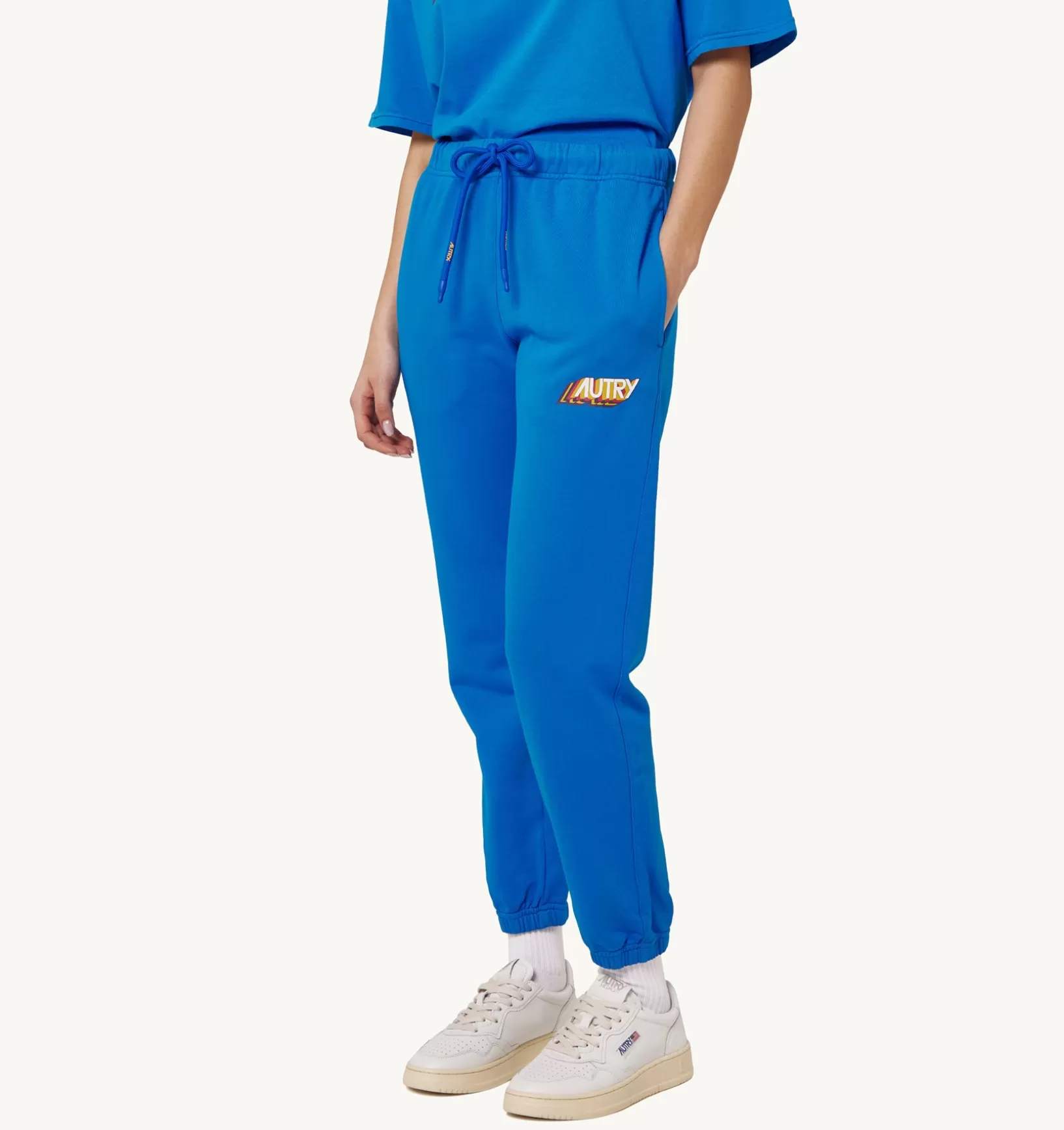 AUTRY Pantaloni Aerobic Logo Bluette^Donna Bottom