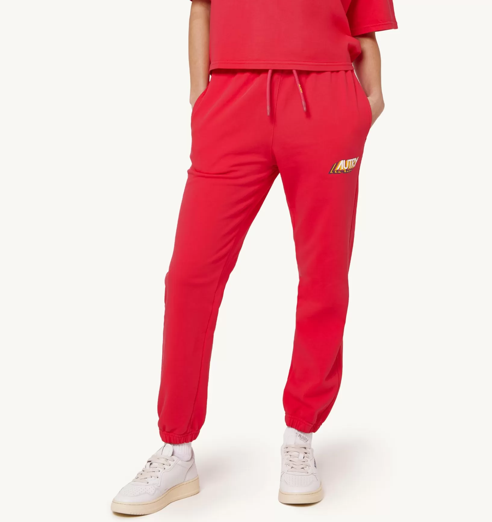 AUTRY Pantaloni Aerobic Logo Fucsia^Donna Bottom