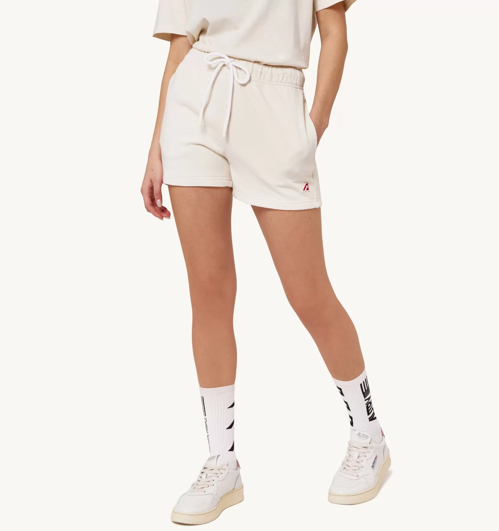 AUTRY Shorts Tennis Academy Bianco^Donna Bottom