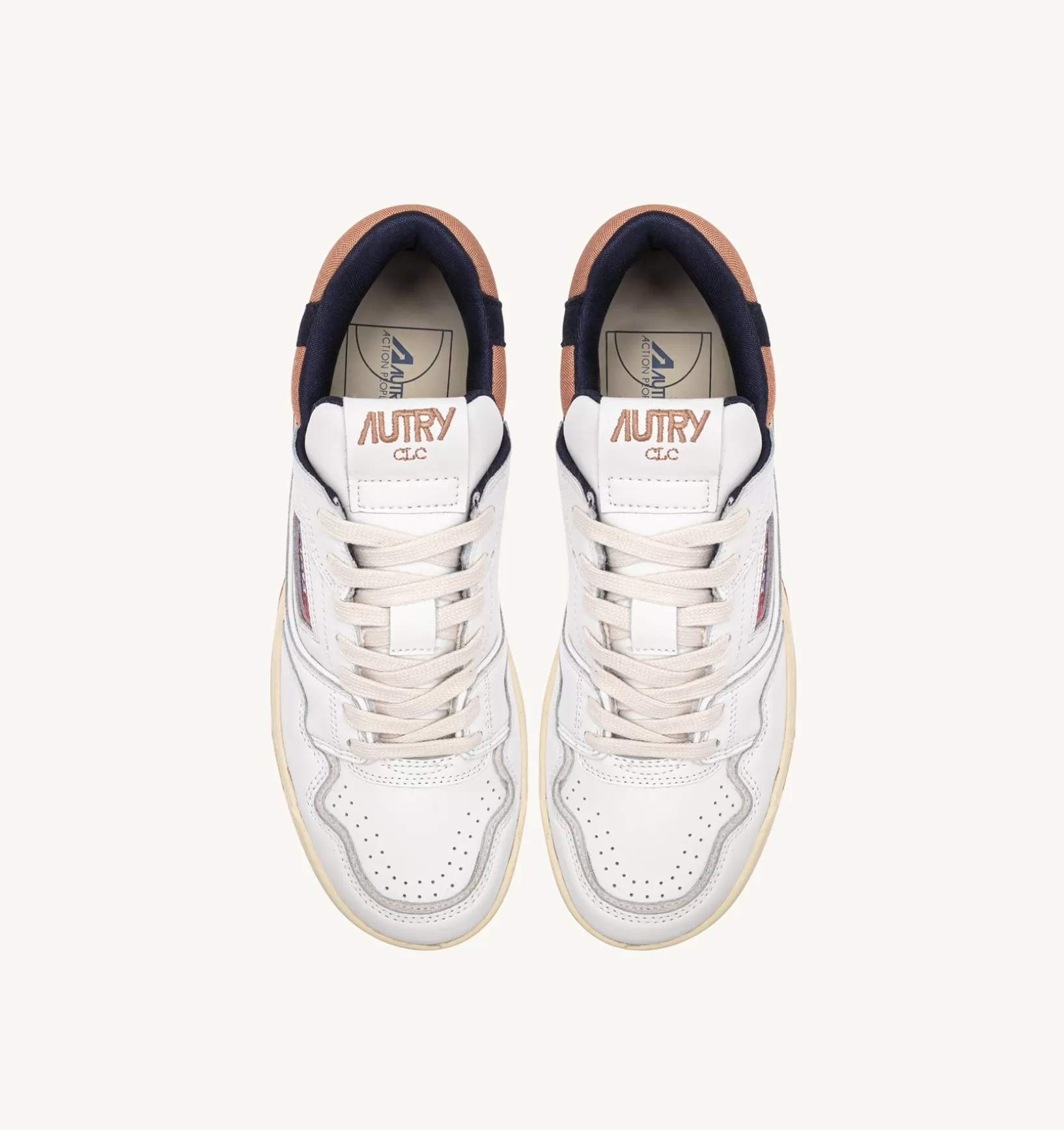 AUTRY Sneakers Clc In Pelle Colore Bianco E Blu^Uomo Clc