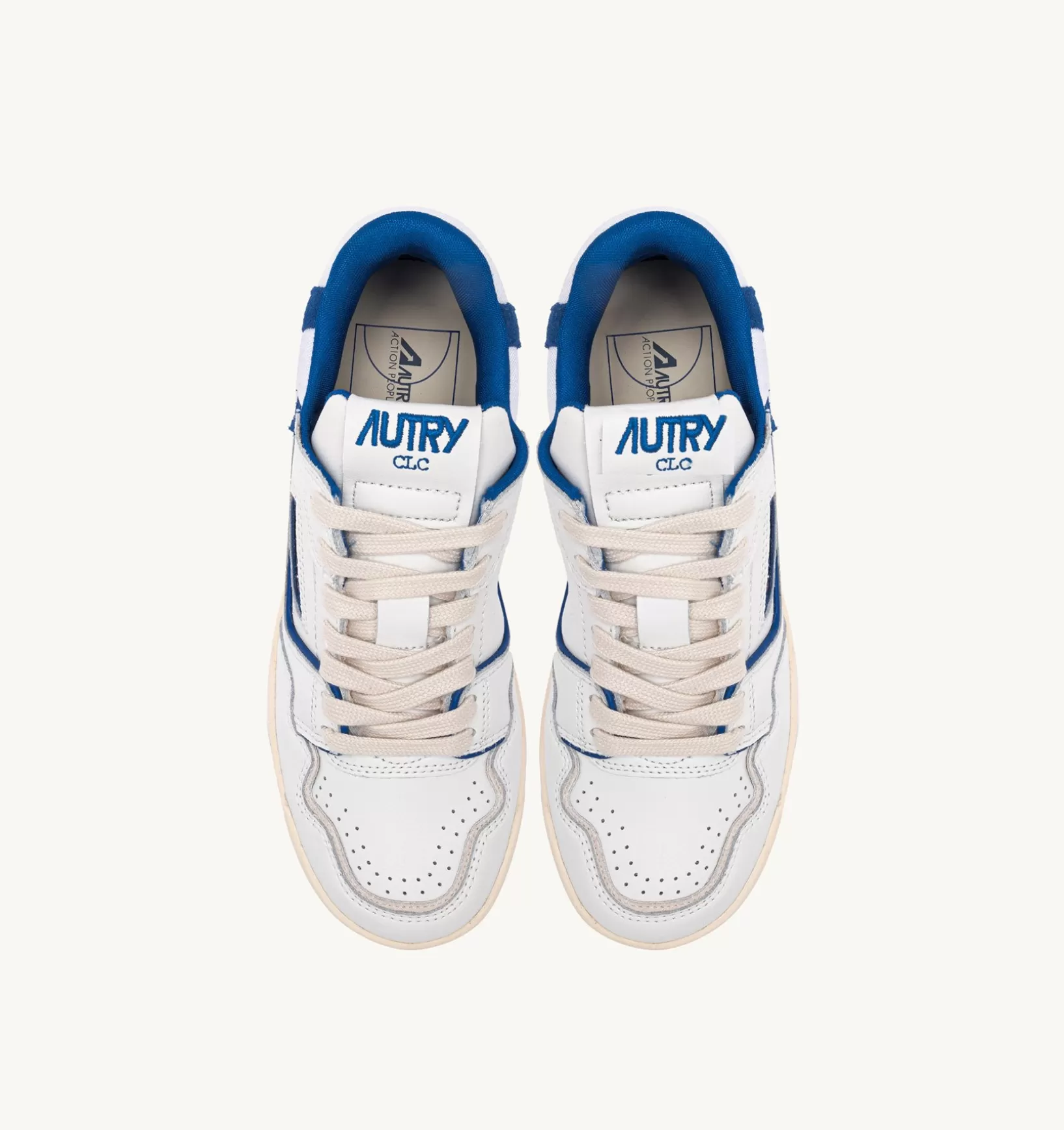 AUTRY Sneakers Clc In Pelle Colore Bianco E Blu^Uomo Clc