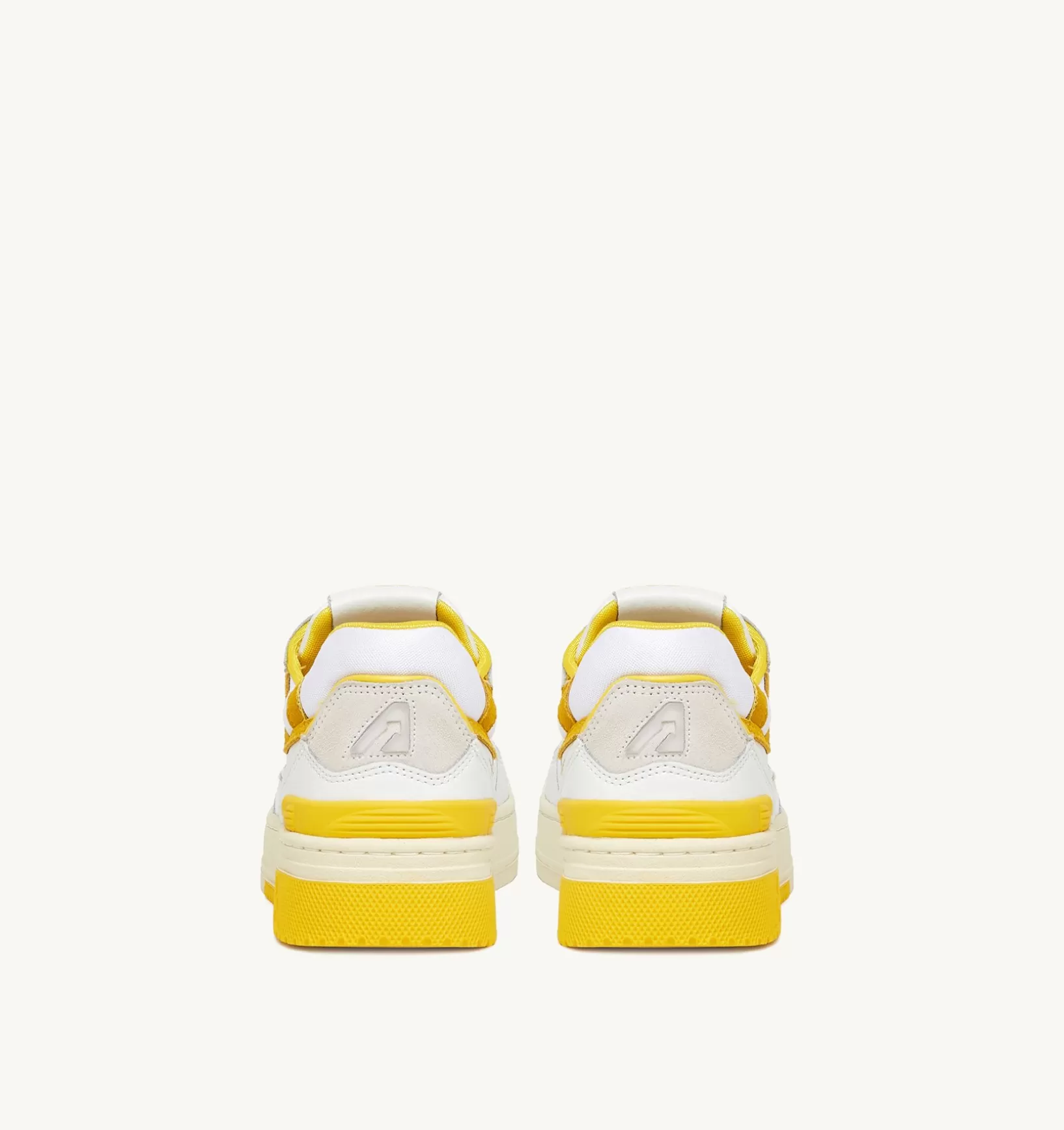 AUTRY Sneakers Clc In Pelle Colore Bianco E Giallo^Donna Clc
