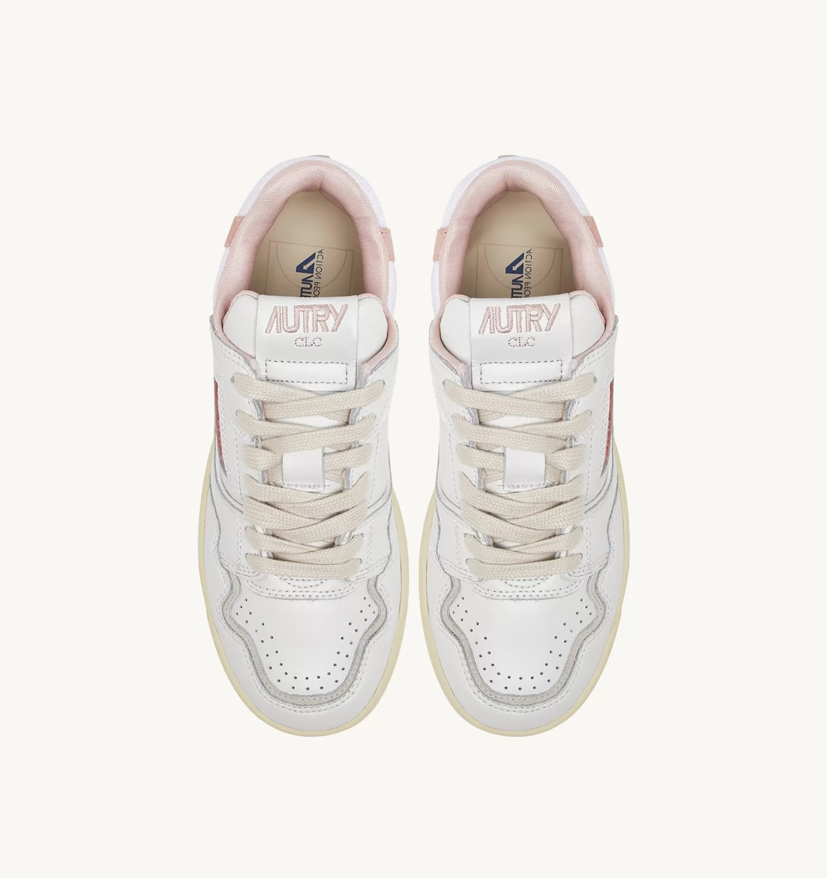 AUTRY Sneakers Clc In Pelle Colore Bianco E Rosa^Donna Clc