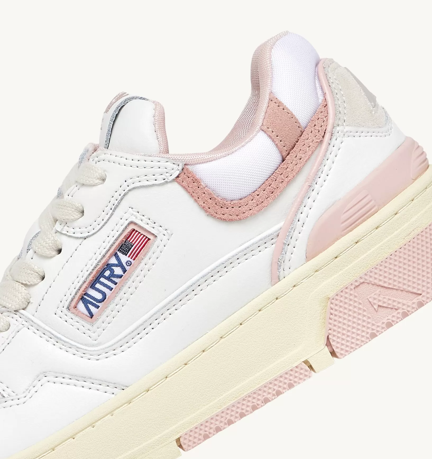 AUTRY Sneakers Clc In Pelle Colore Bianco E Rosa^Donna Clc
