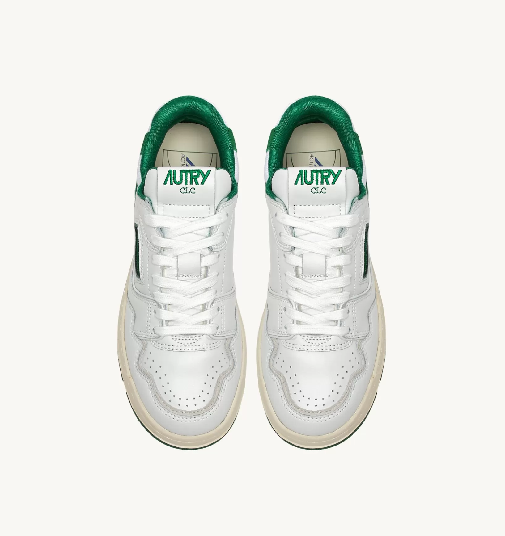 AUTRY Sneakers Clc In Pelle Colore Bianco E Suede Verde^Donna Clc
