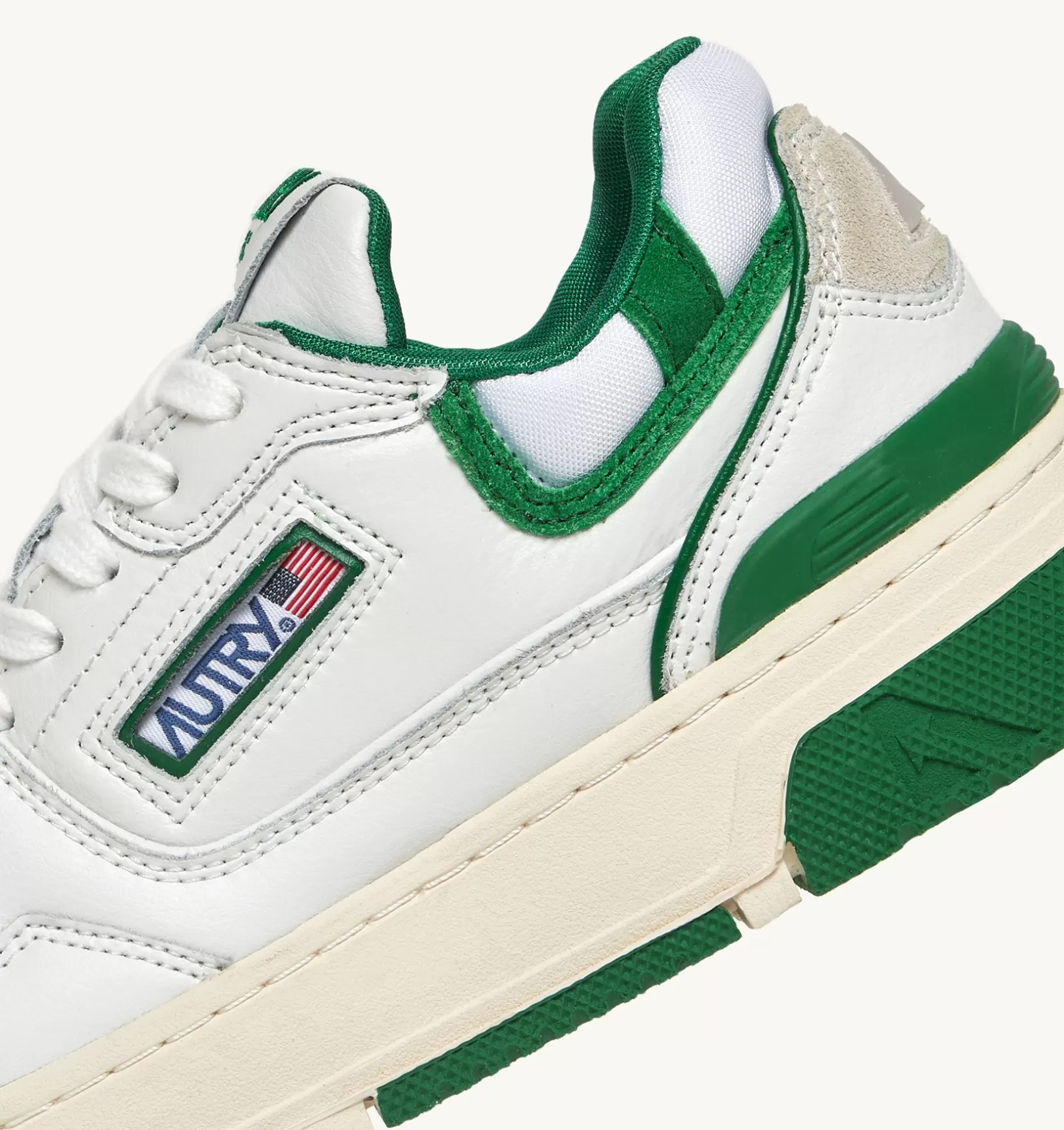AUTRY Sneakers Clc In Pelle Colore Bianco E Suede Verde^Donna Clc