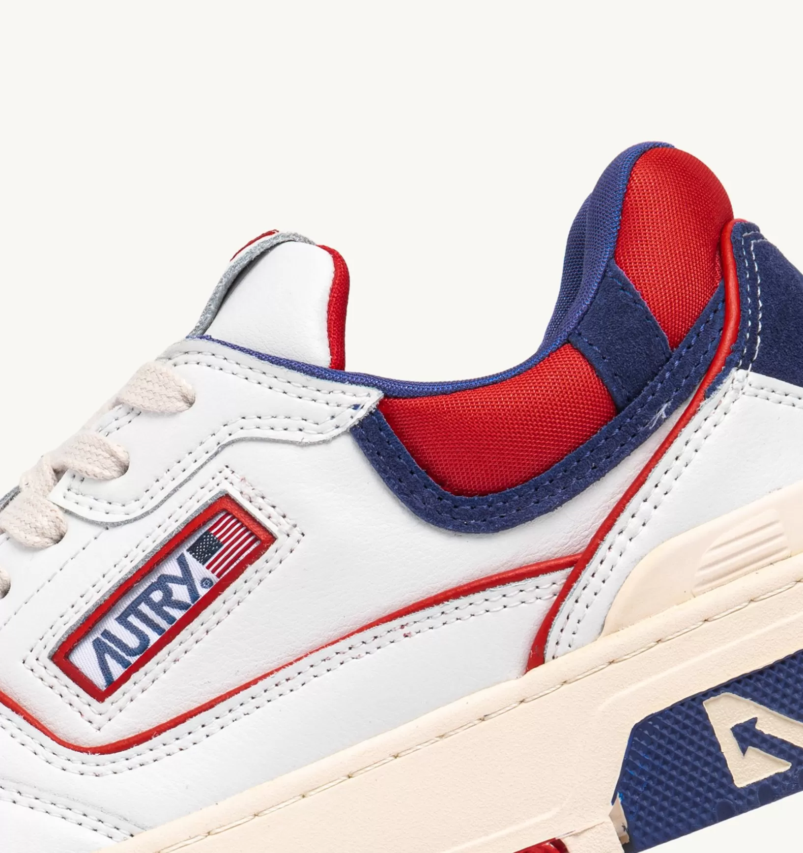 AUTRY Sneakers Clc In Pelle Colore Bianco Rosso E Blu^Uomo Clc