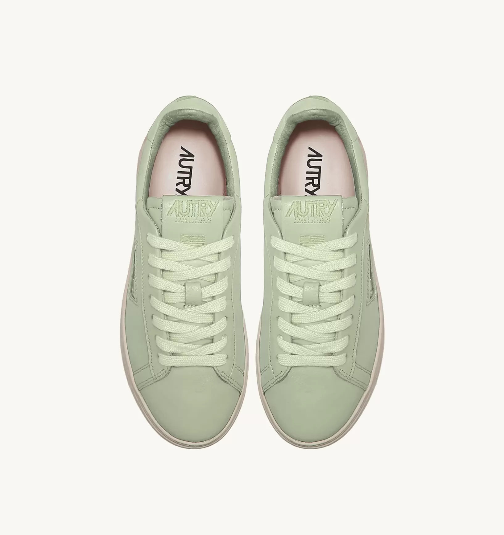 AUTRY Sneakers Dallas Low In Morbida Pelle Green Di Capra^Uomo Dallas