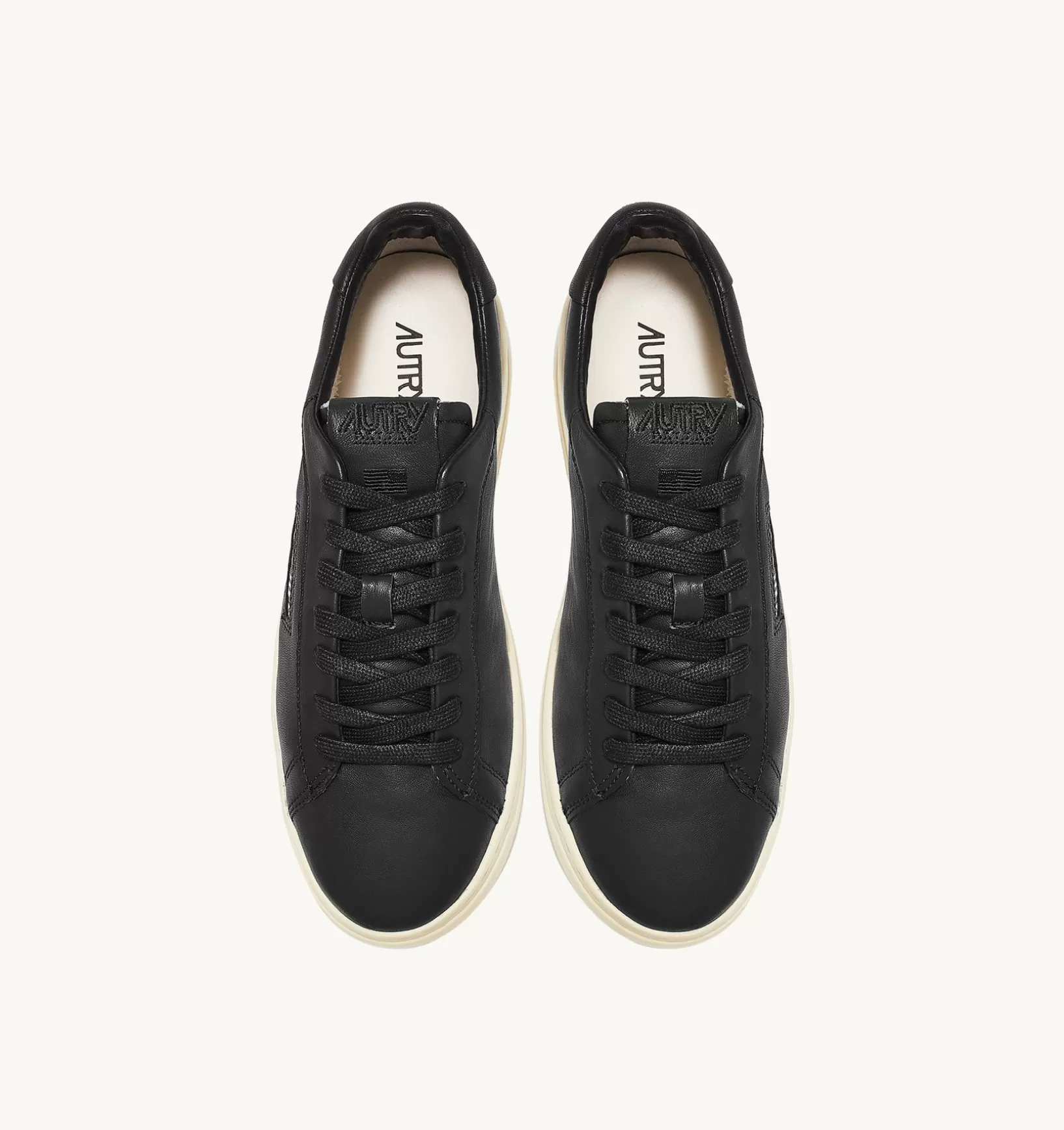 AUTRY Sneakers Dallas Low In Morbida Pelle Nera Di Capra^Uomo Dallas