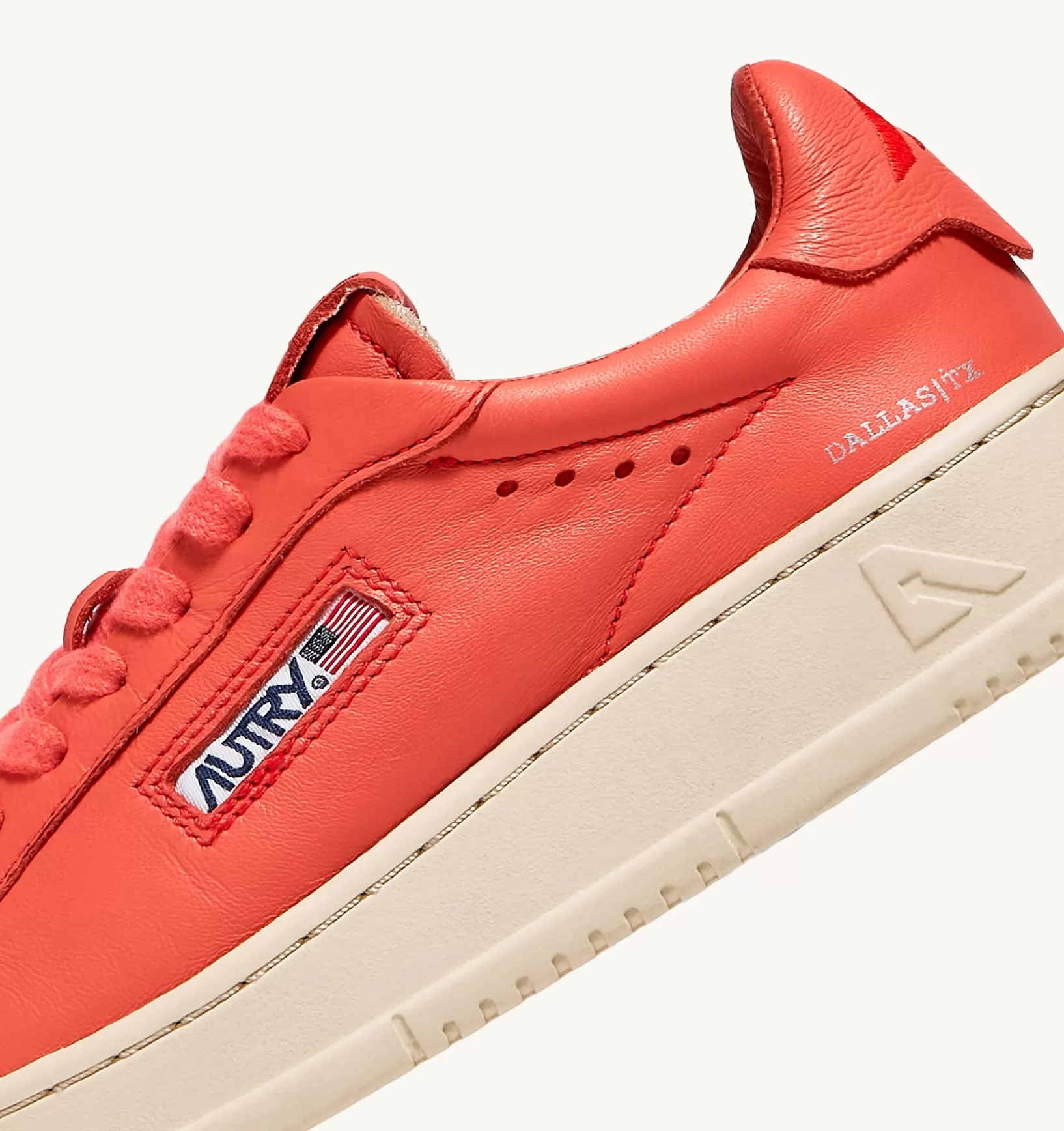 AUTRY Sneakers Dallas Low In Morbida Pelle Tangerine Di Capra^Donna Dallas