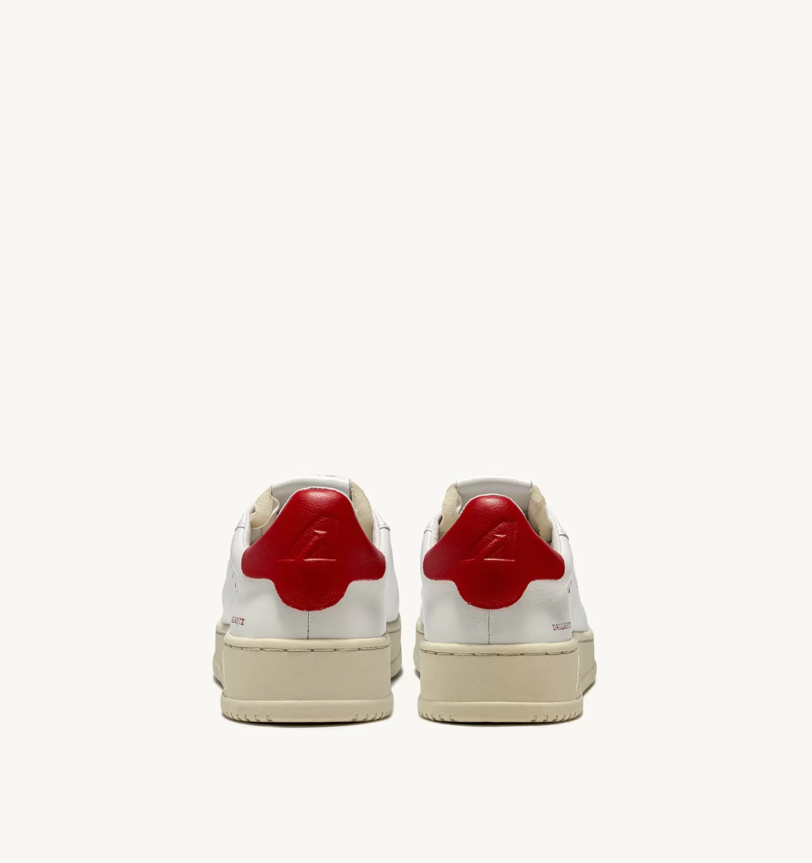 AUTRY Sneakers Dallas Low In Pelle Colore Bianco E Rosso^Donna Dallas
