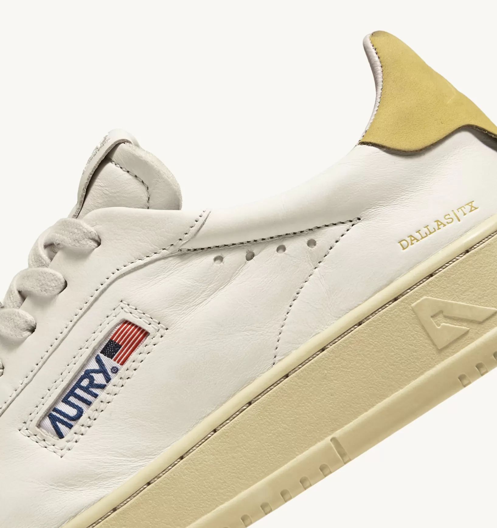 AUTRY Sneakers Dallas Low In Pelle Di Capra E Nabuk Colore Giallo^Donna Dallas