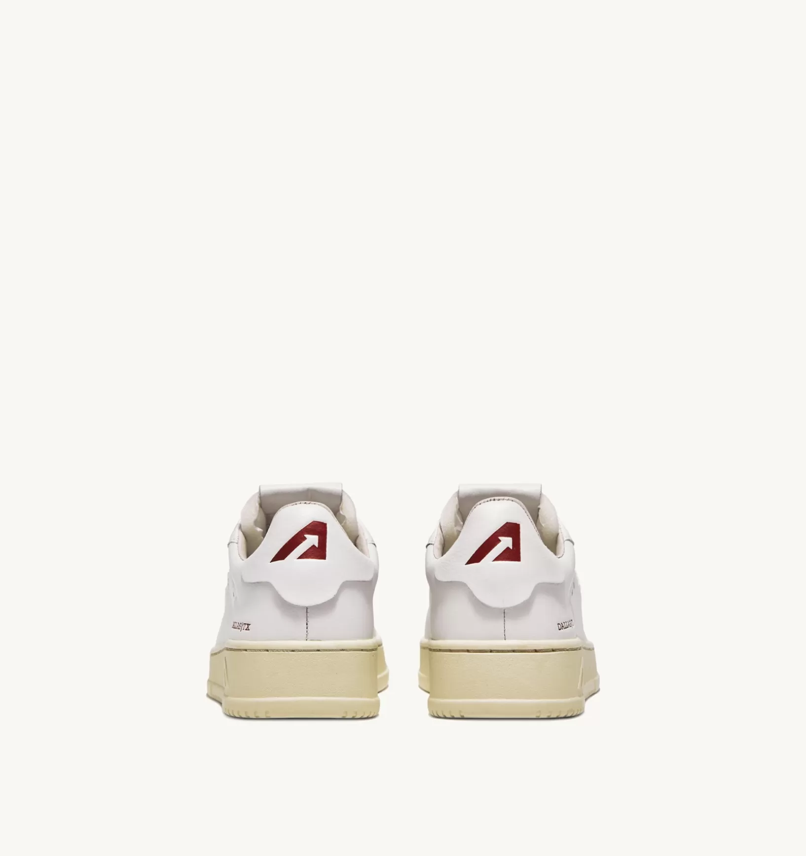 AUTRY Sneakers Dallas Low In Pelle E Foil Print Colore Bianco E Rosso^Donna Dallas