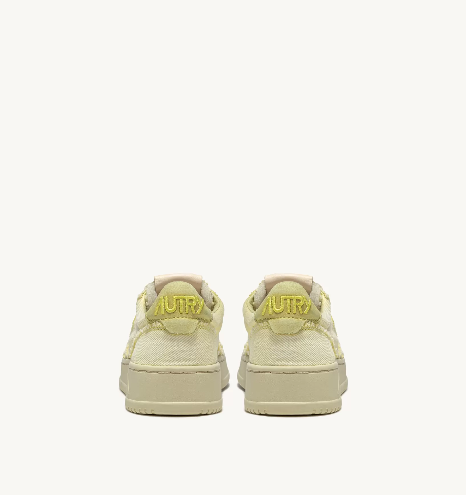 AUTRY Sneakers Medalist Low In Denim Color Yellow Iris^Donna Medalist