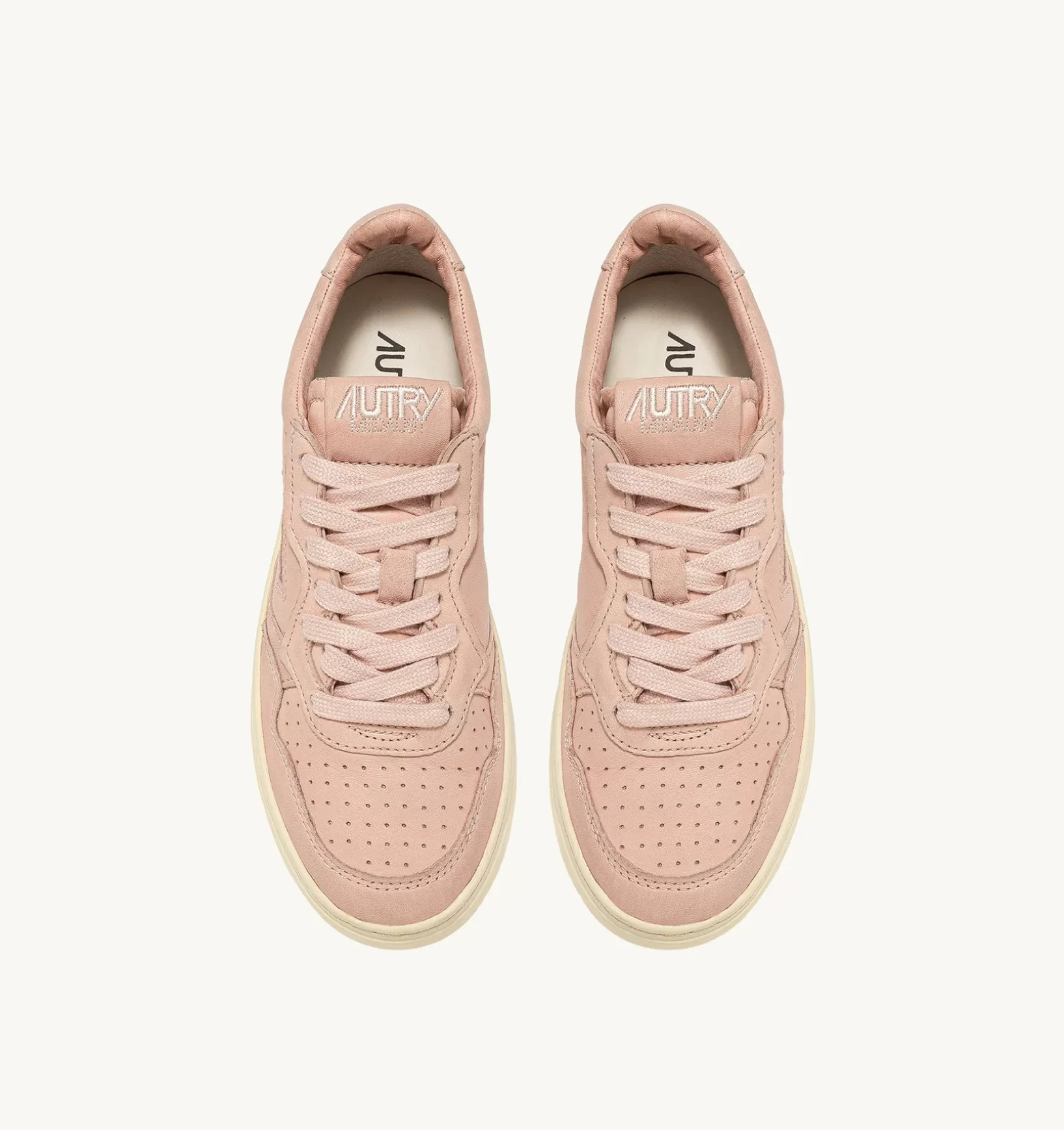 AUTRY Sneakers Medalist Low In Morbida Pelle Peach Di Capra^Donna Medalist