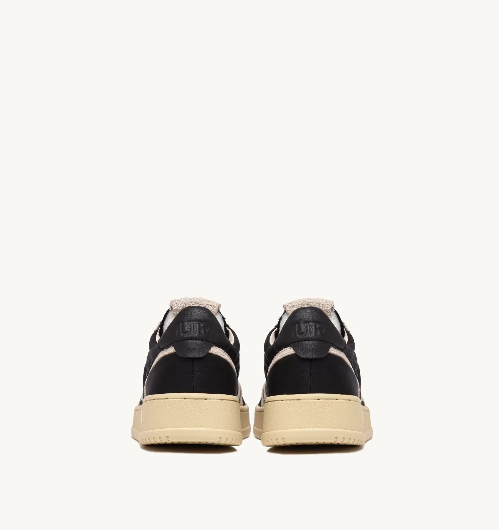 AUTRY Sneakers Medalist Low In Nylon Nero E Suede Beige^Uomo Medalist