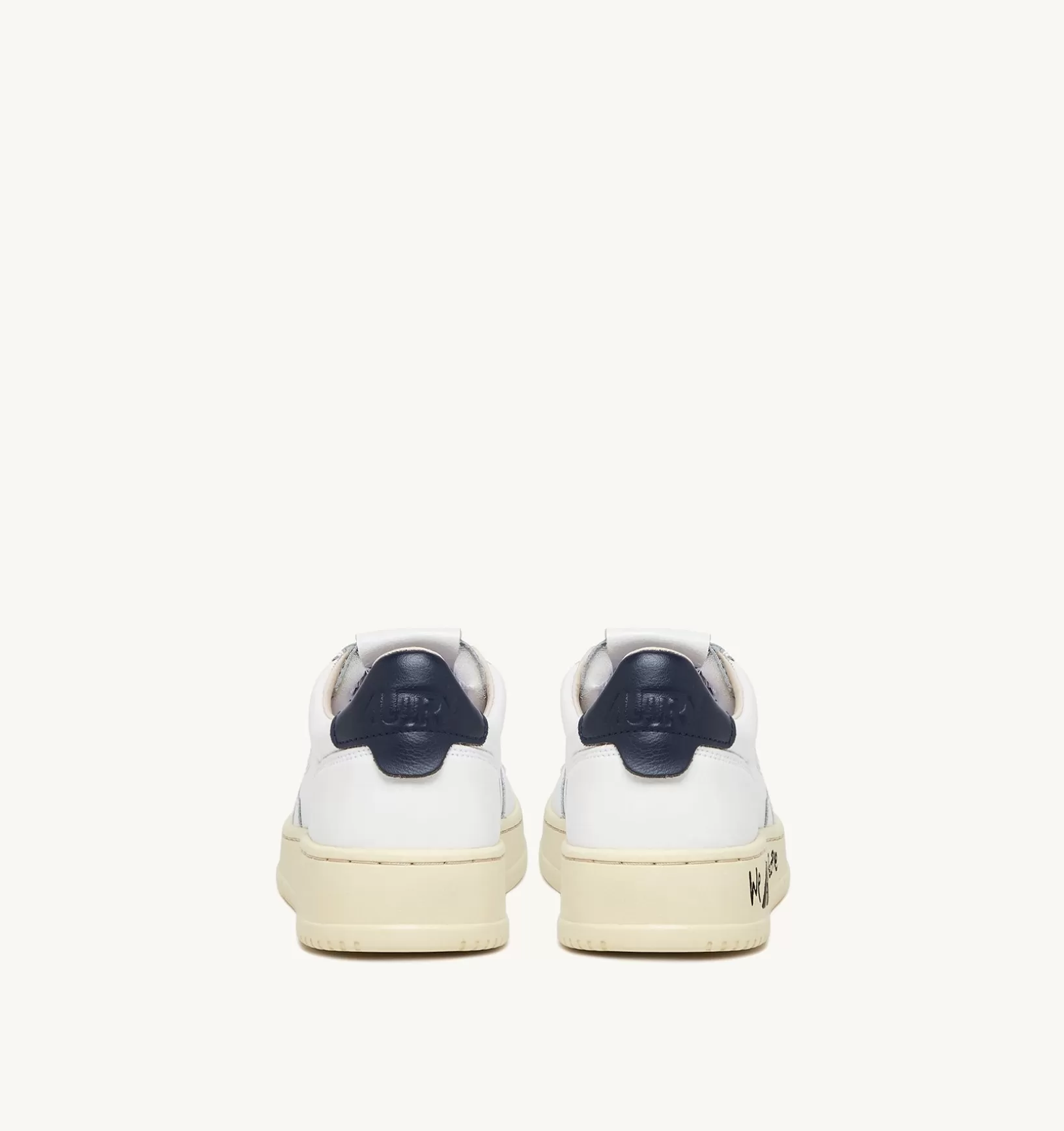 AUTRY Sneakers Medalist Low In Pelle Bianca E Blu^Uomo Medalist
