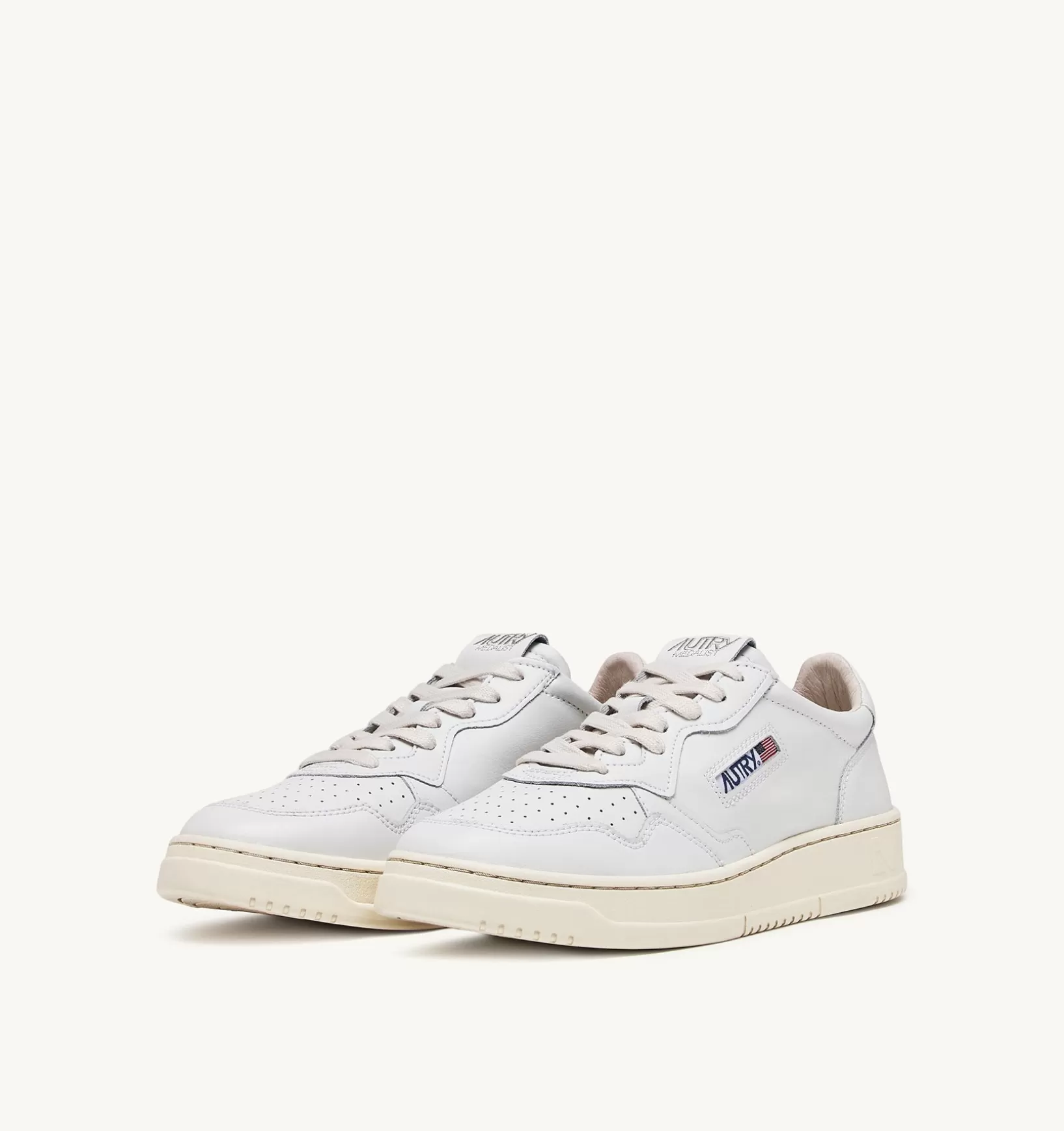 AUTRY Sneakers Medalist Low In Pelle Bianca E Draw Action Print^Uomo Medalist