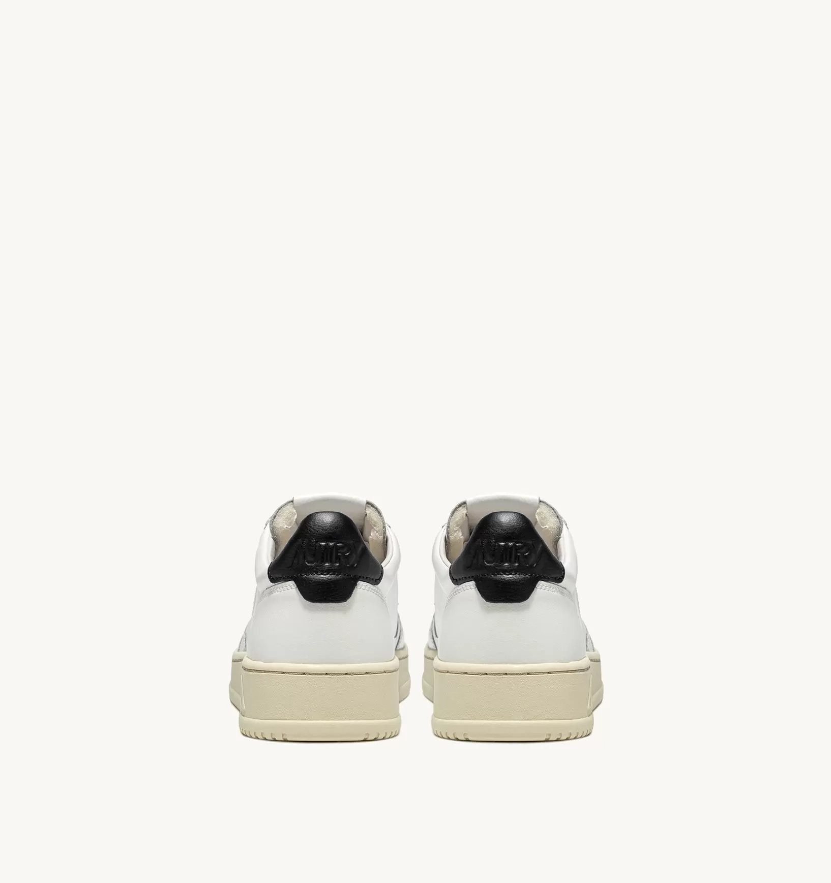 AUTRY Sneakers Medalist Low In Pelle Bianca E Nera^Uomo Medalist