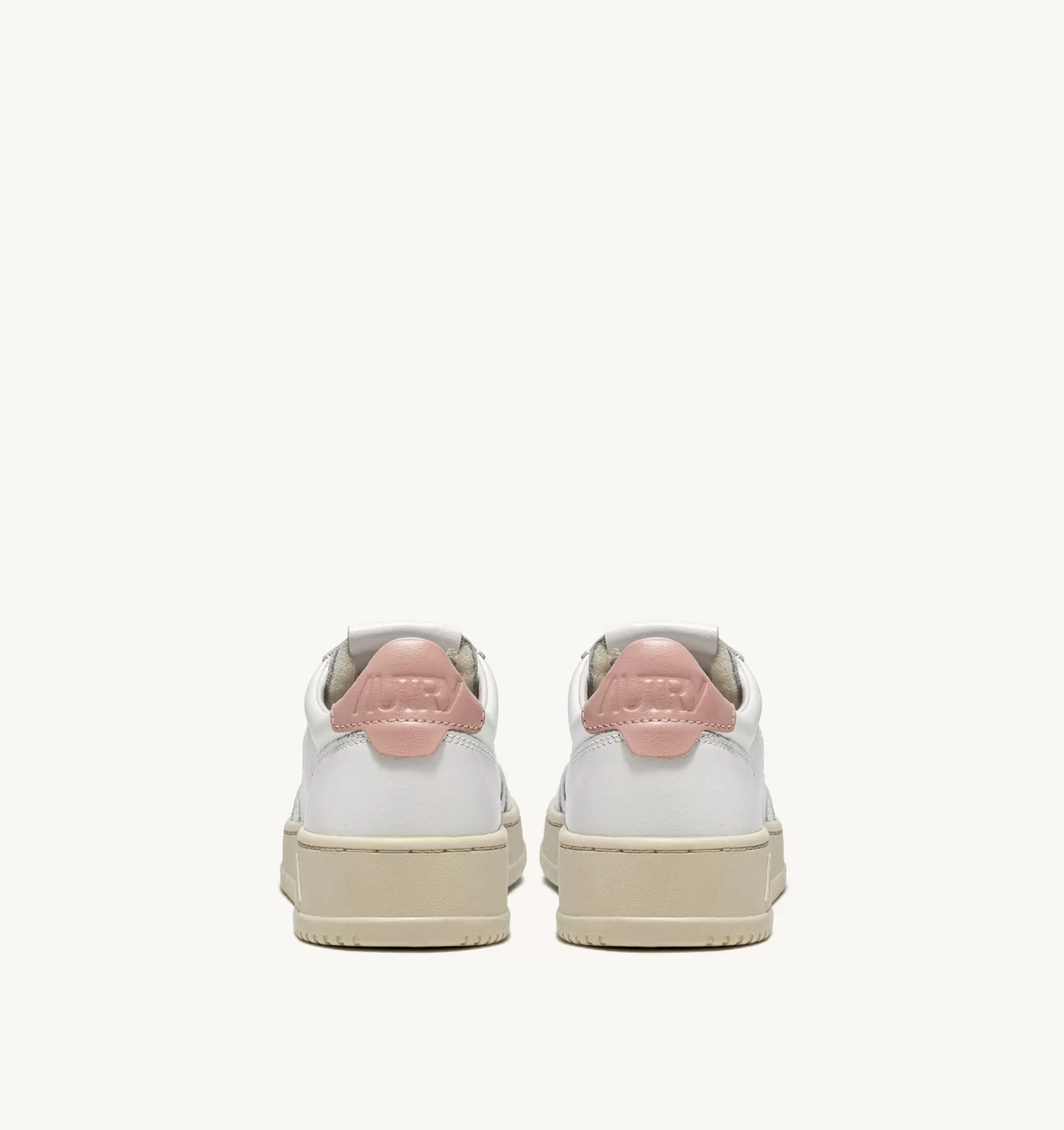 AUTRY Sneakers Medalist Low In Pelle Bianca E Rosa^Donna Medalist