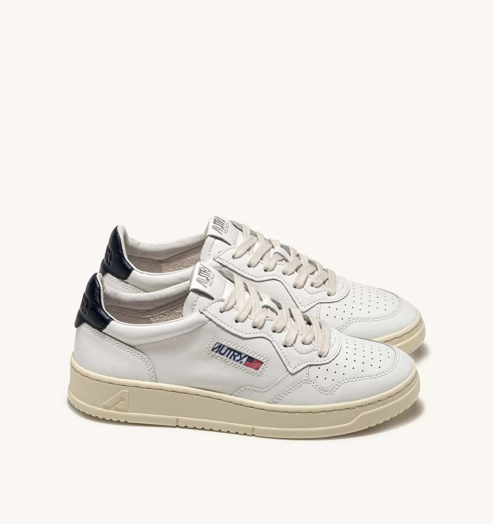AUTRY Sneakers Medalist Low In Pelle Bianca E Space^Uomo Medalist