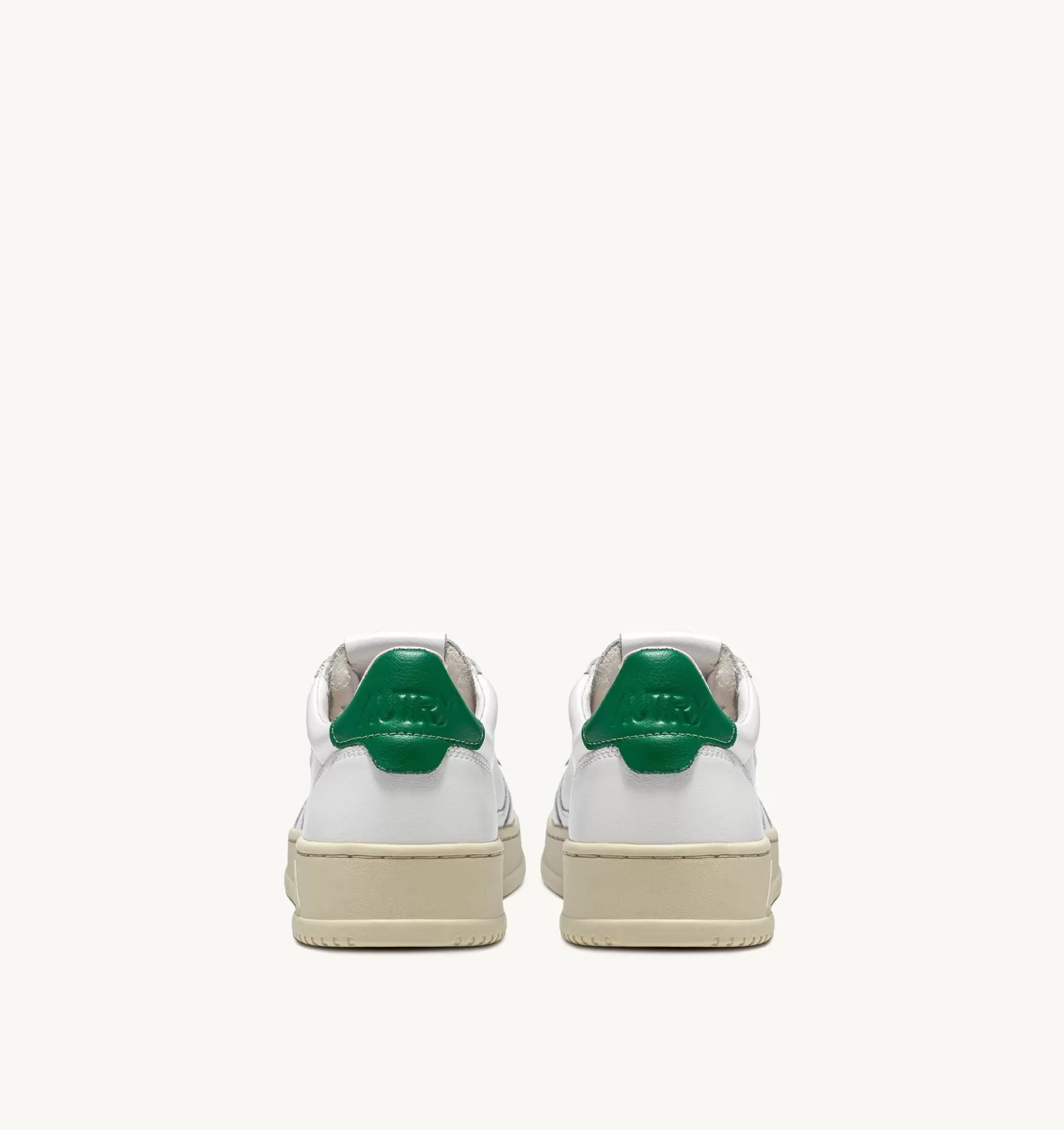 AUTRY Sneakers Medalist Low In Pelle Bianca E Verde^Uomo Medalist