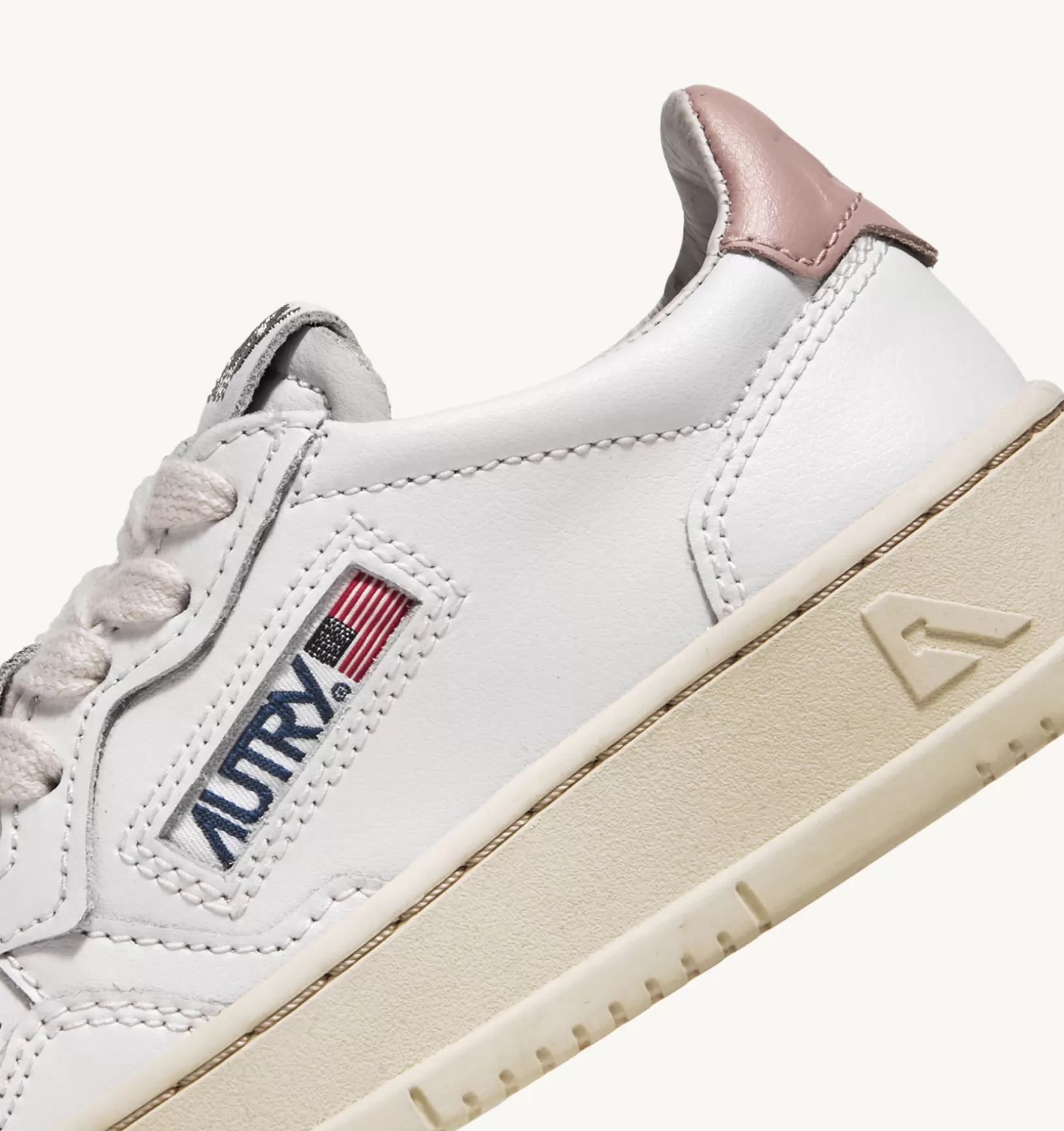 AUTRY Sneakers Medalist Low In Pelle Bianca Powder Per Bambini^Bambino Medalist