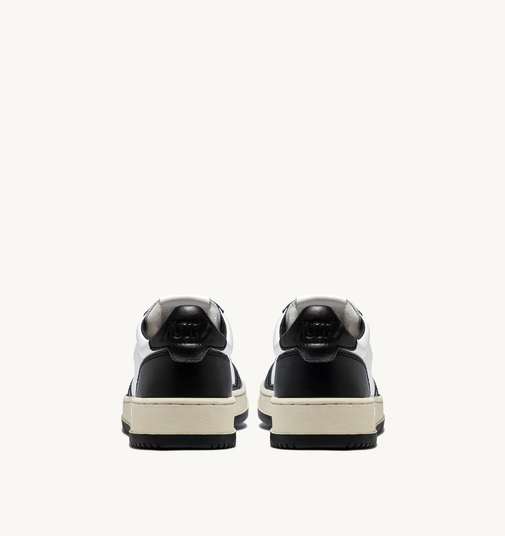AUTRY Sneakers Medalist Low In Pelle Bicolore Bianca E Nera^Uomo Medalist