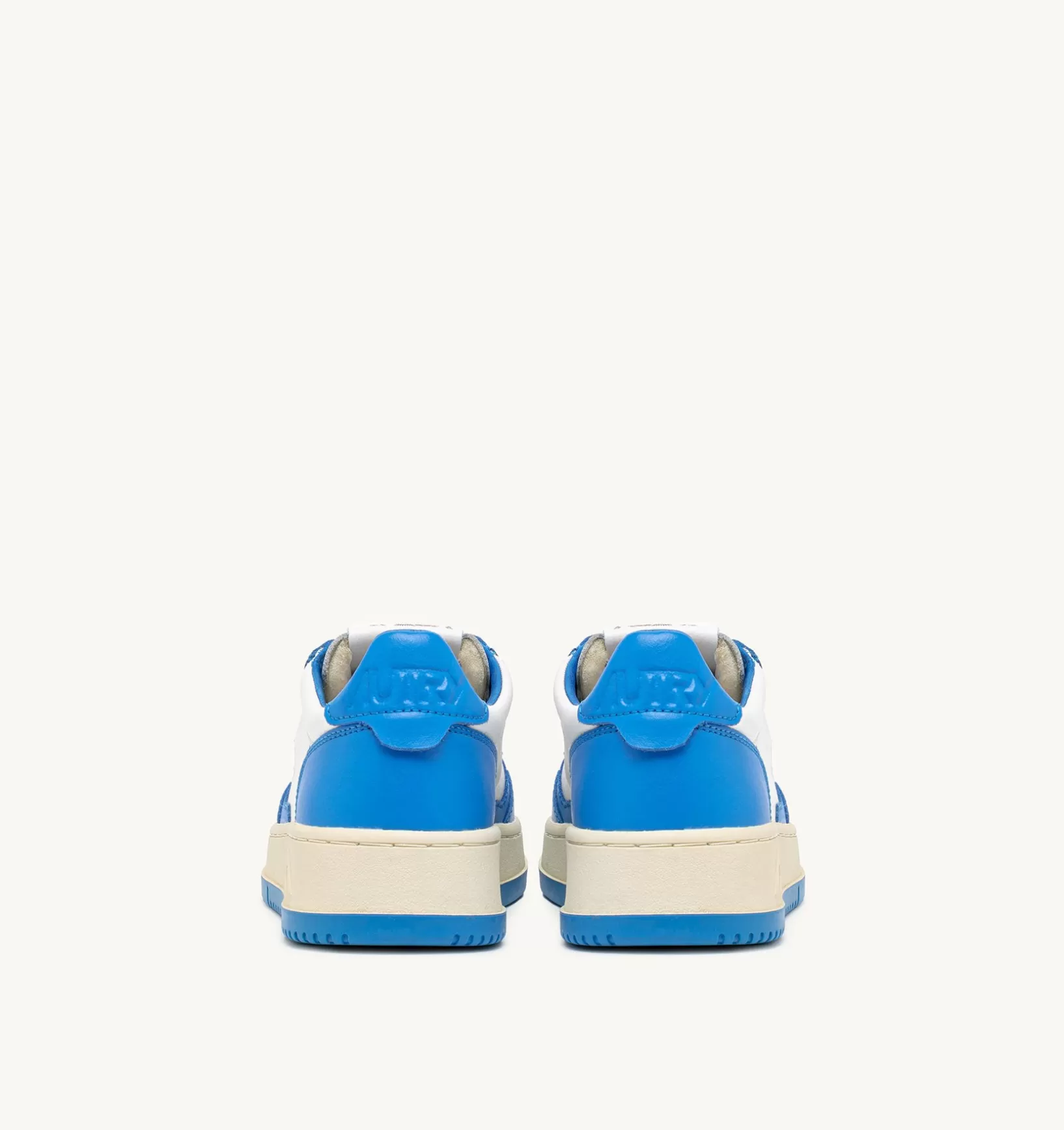 AUTRY Sneakers Medalist Low In Pelle Bicolore Bianco E Azzurro^Donna Medalist