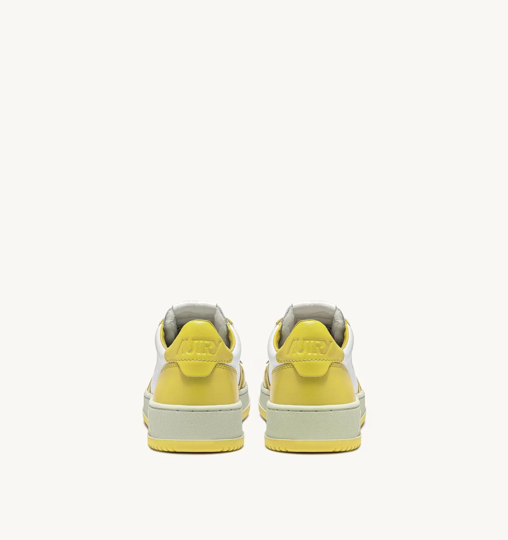 AUTRY Sneakers Medalist Low In Pelle Bicolore Bianco E Giallo^Donna Medalist