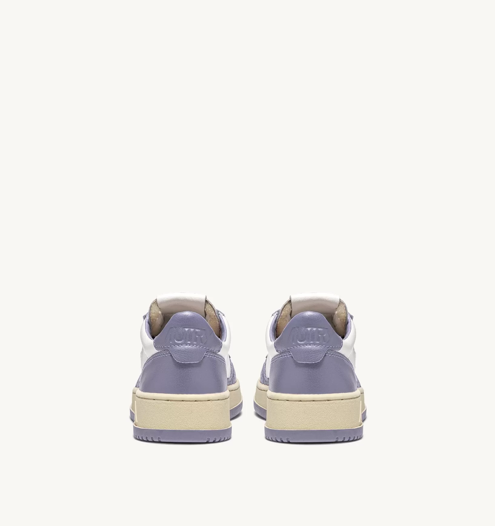 AUTRY Sneakers Medalist Low In Pelle Bicolore Bianco E Lavender^Uomo Medalist