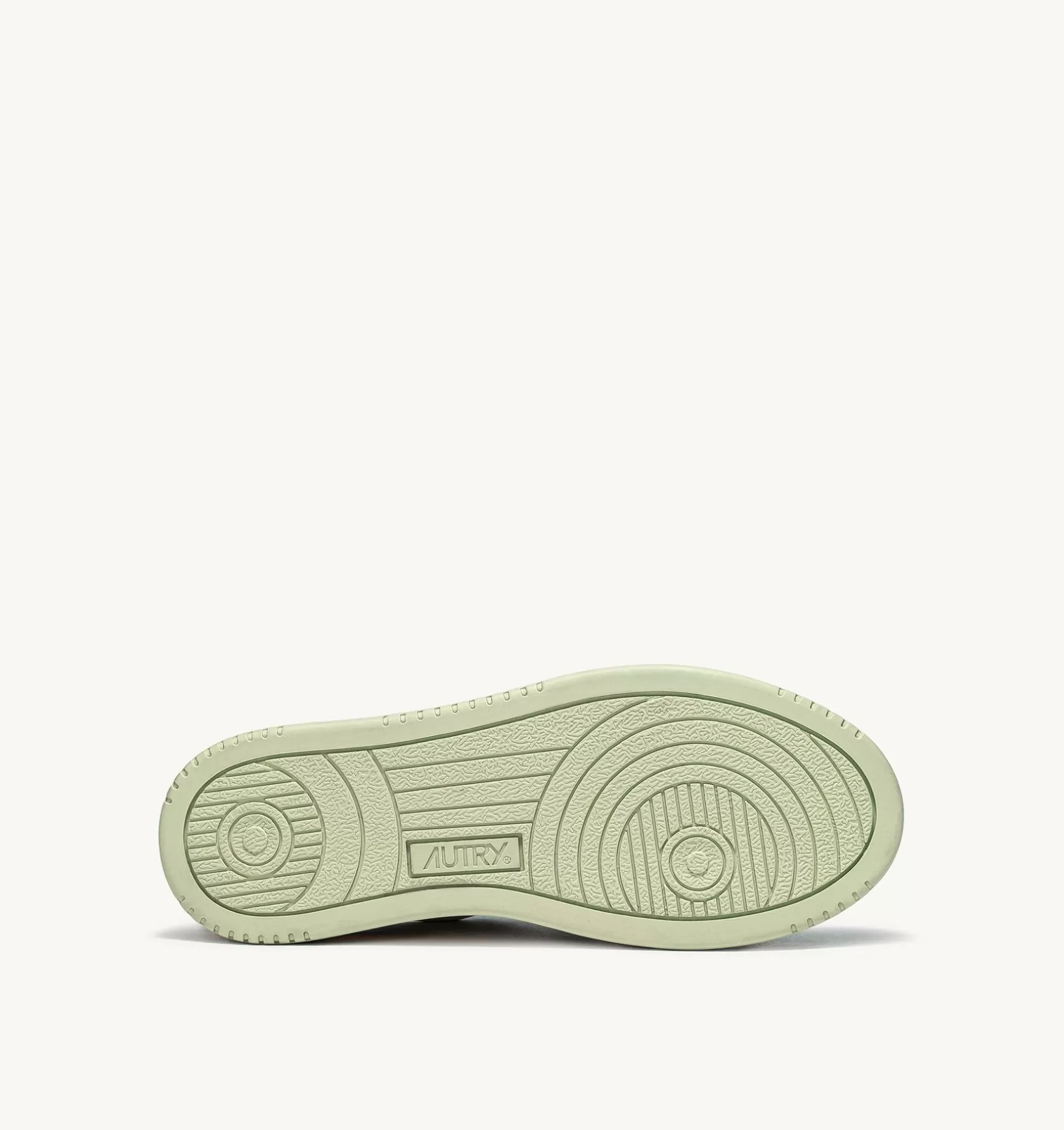 AUTRY Sneakers Medalist Low In Pelle Bicolore Bianco E Nile Green^Donna Medalist