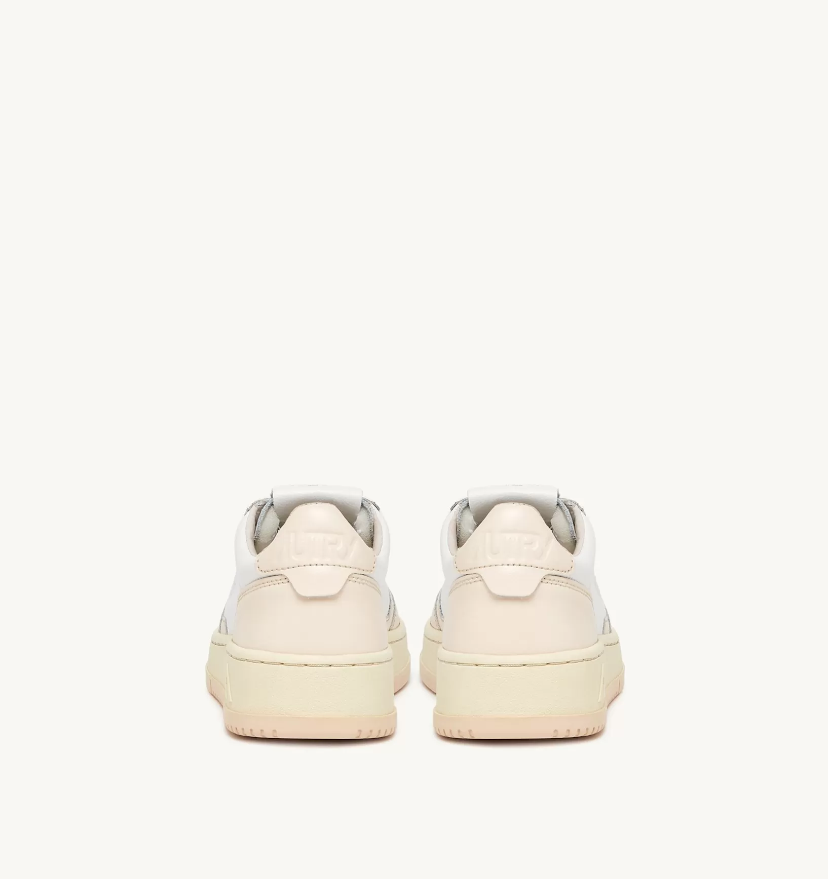 AUTRY Sneakers Medalist Low In Pelle Bicolore Bianco E Rosa^Donna Medalist