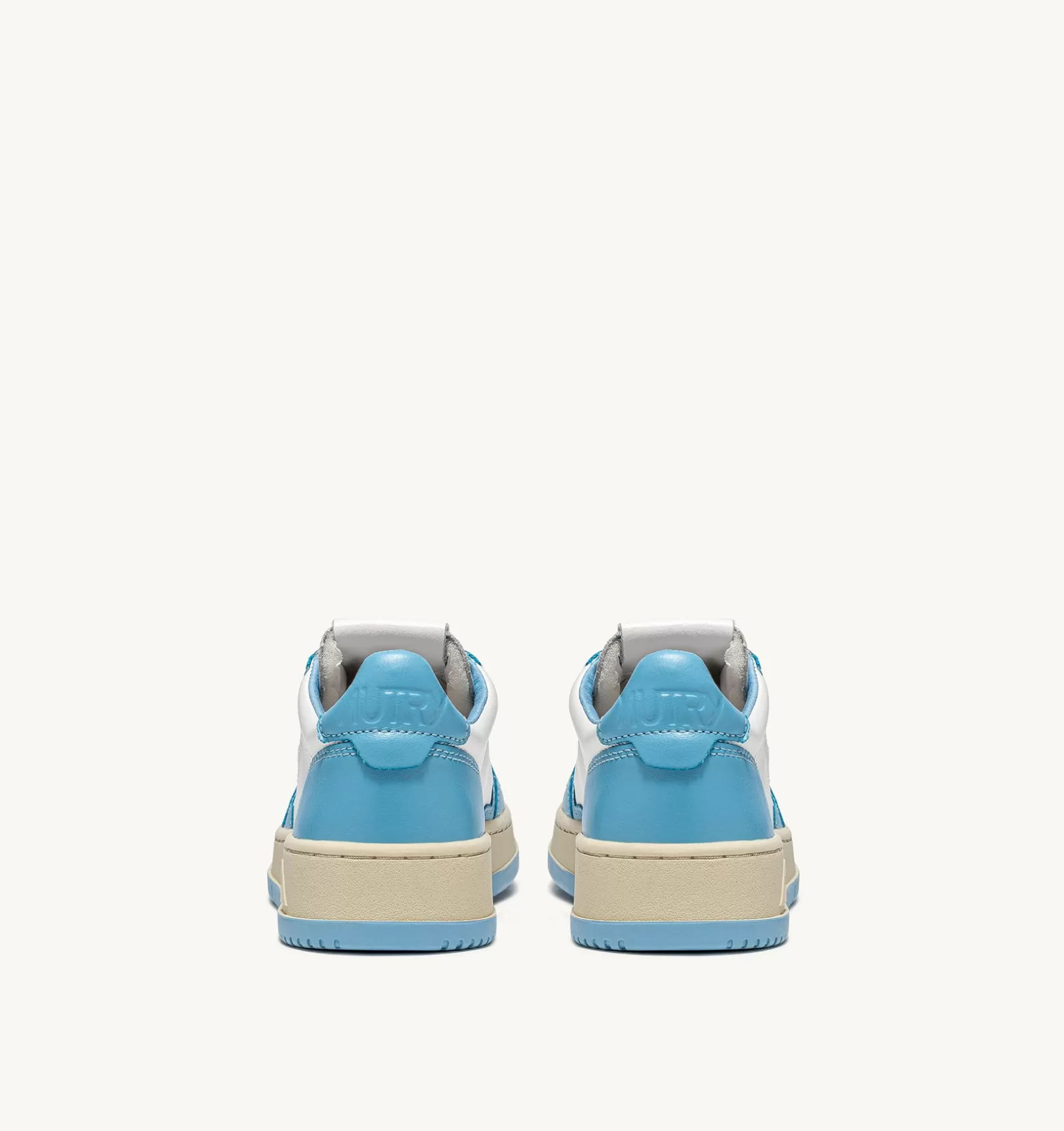 AUTRY Sneakers Medalist Low In Pelle Bicolore Bianco E Sea^Uomo Medalist