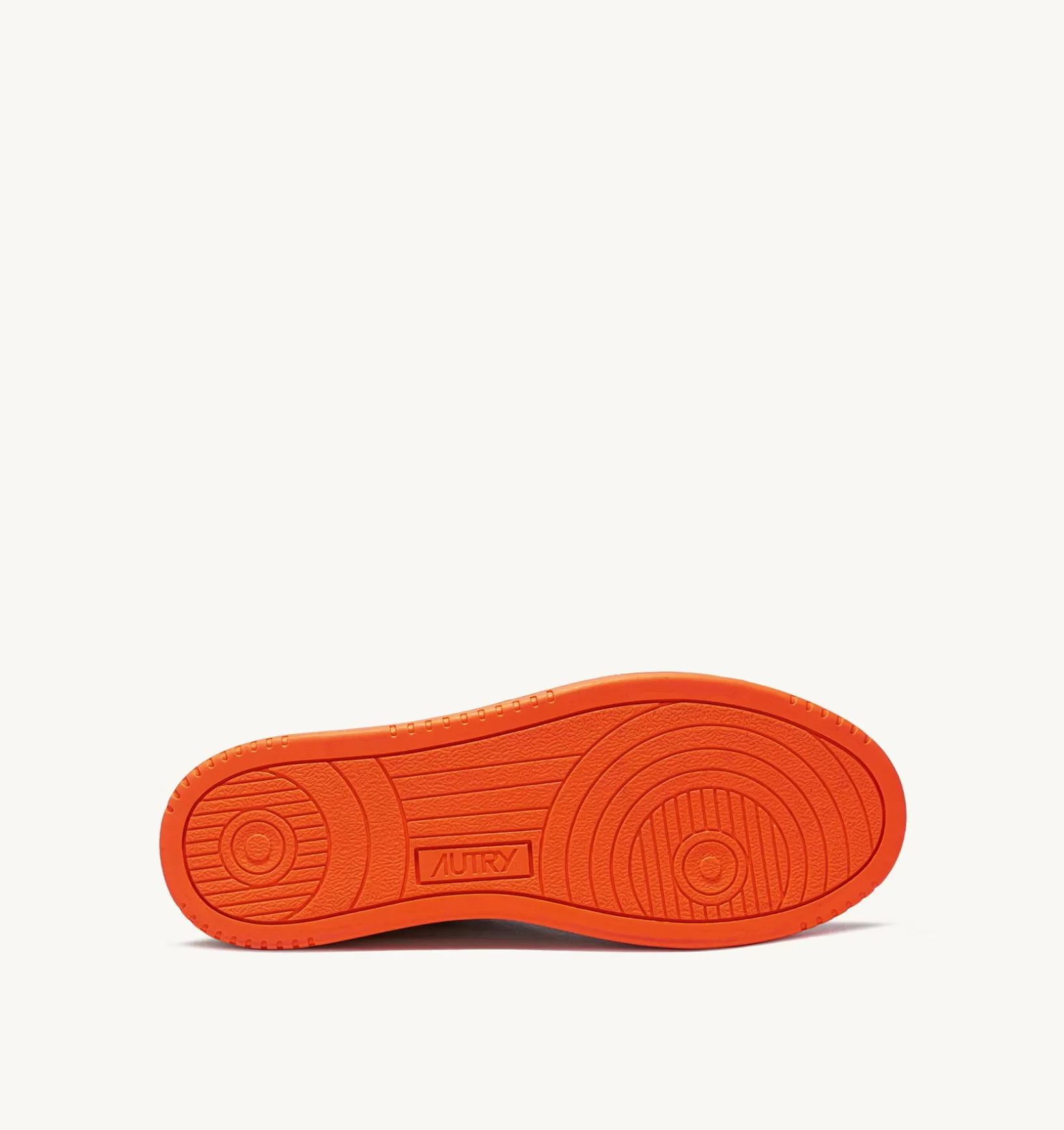 AUTRY Sneakers Medalist Low In Pelle Bicolore Bianco E Tangerine^Uomo Medalist