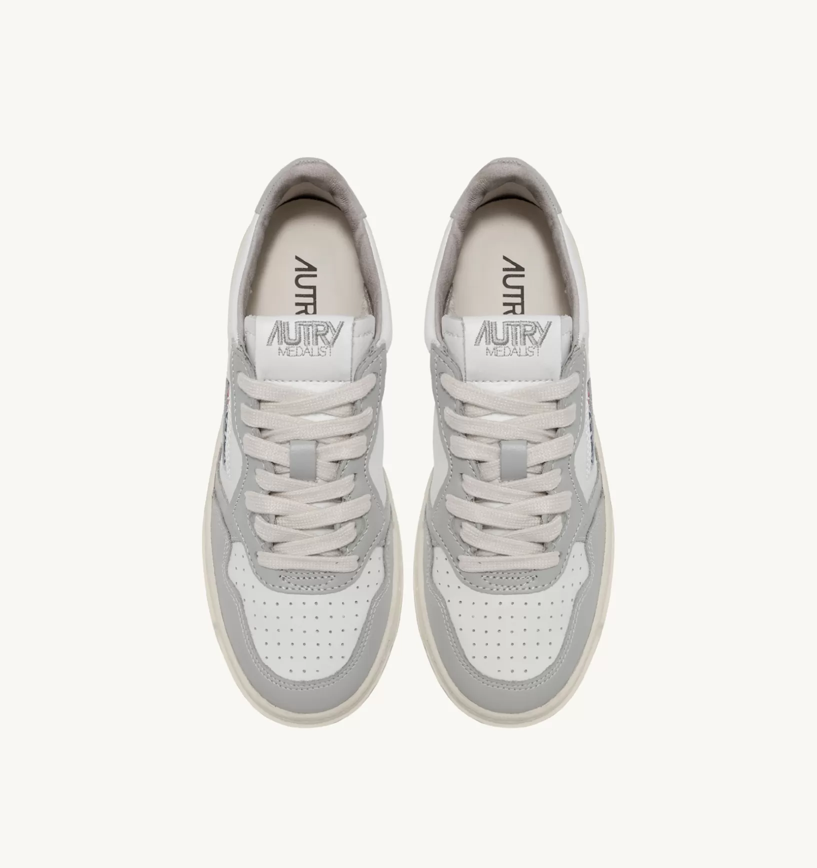 AUTRY Sneakers Medalist Low In Pelle Bicolore Bianco E Vapor^Donna Medalist