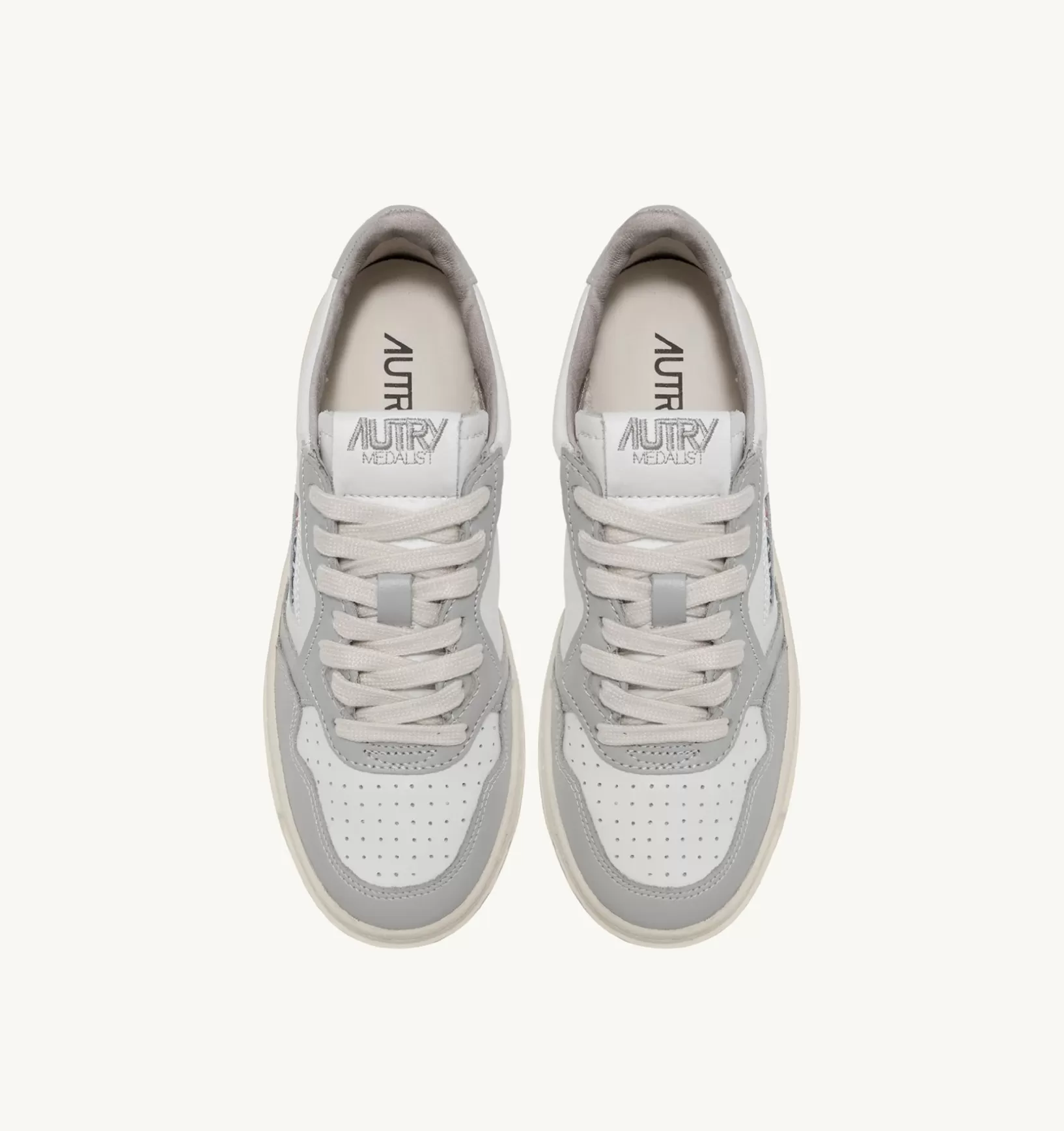 AUTRY Sneakers Medalist Low In Pelle Bicolore Bianco E Vapor^Uomo Medalist