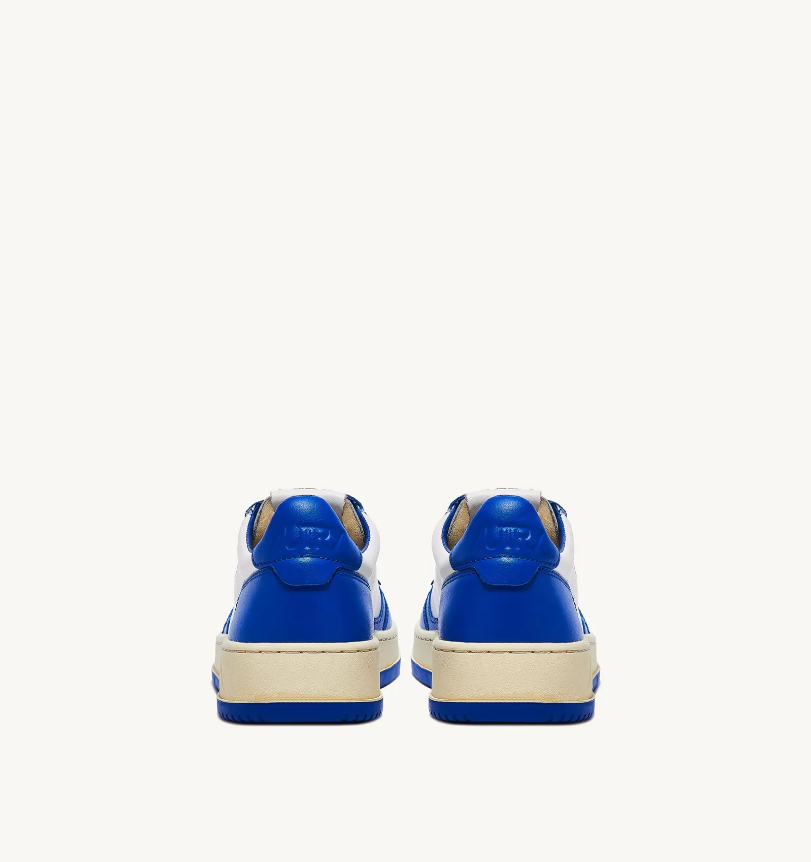 AUTRY Sneakers Medalist Low In Pelle Bicolore Bianco Prince Blue^Uomo Medalist