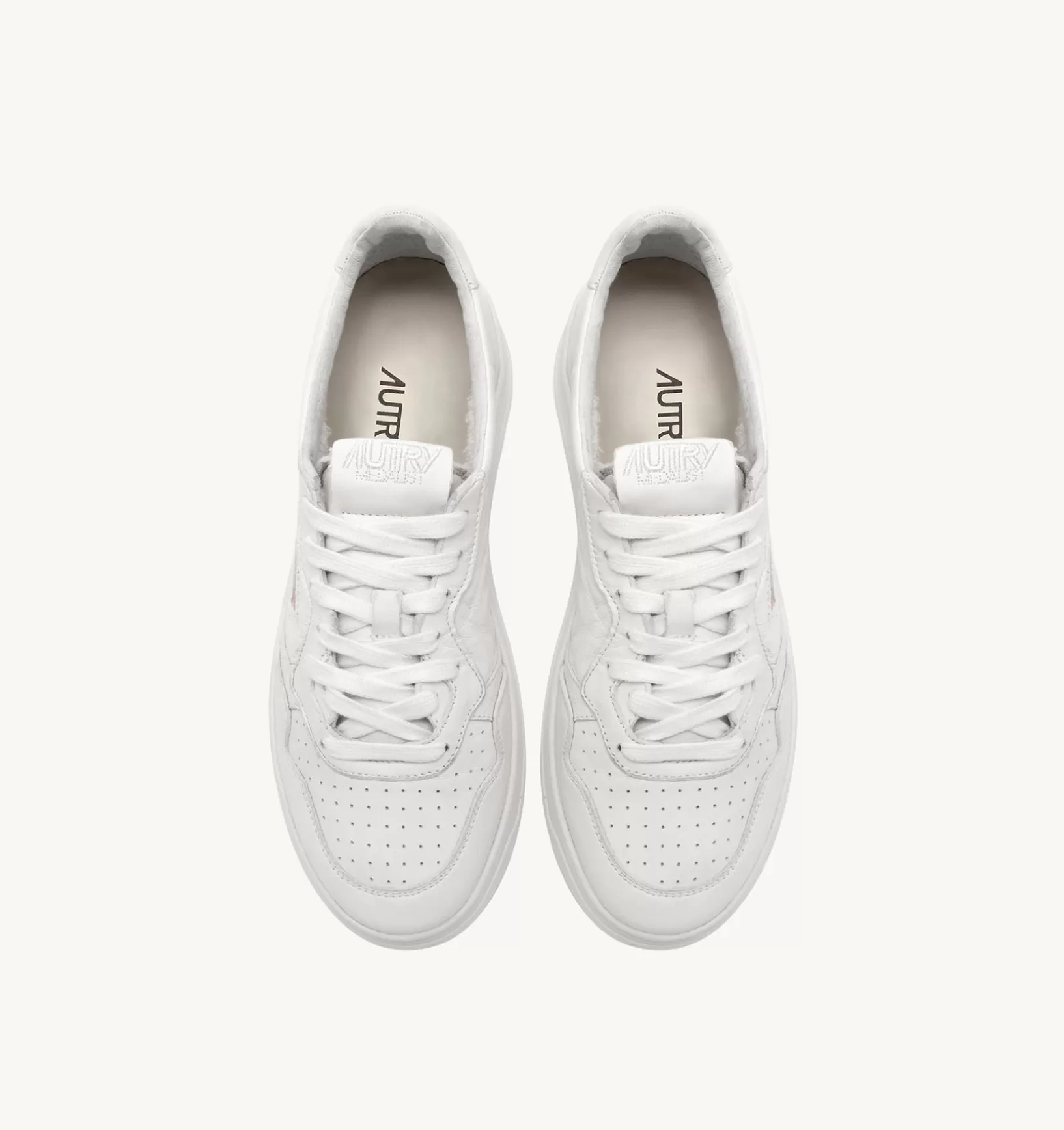 AUTRY Sneakers Medalist Low In Pelle Di Capra Bianco Ottico^Donna Medalist