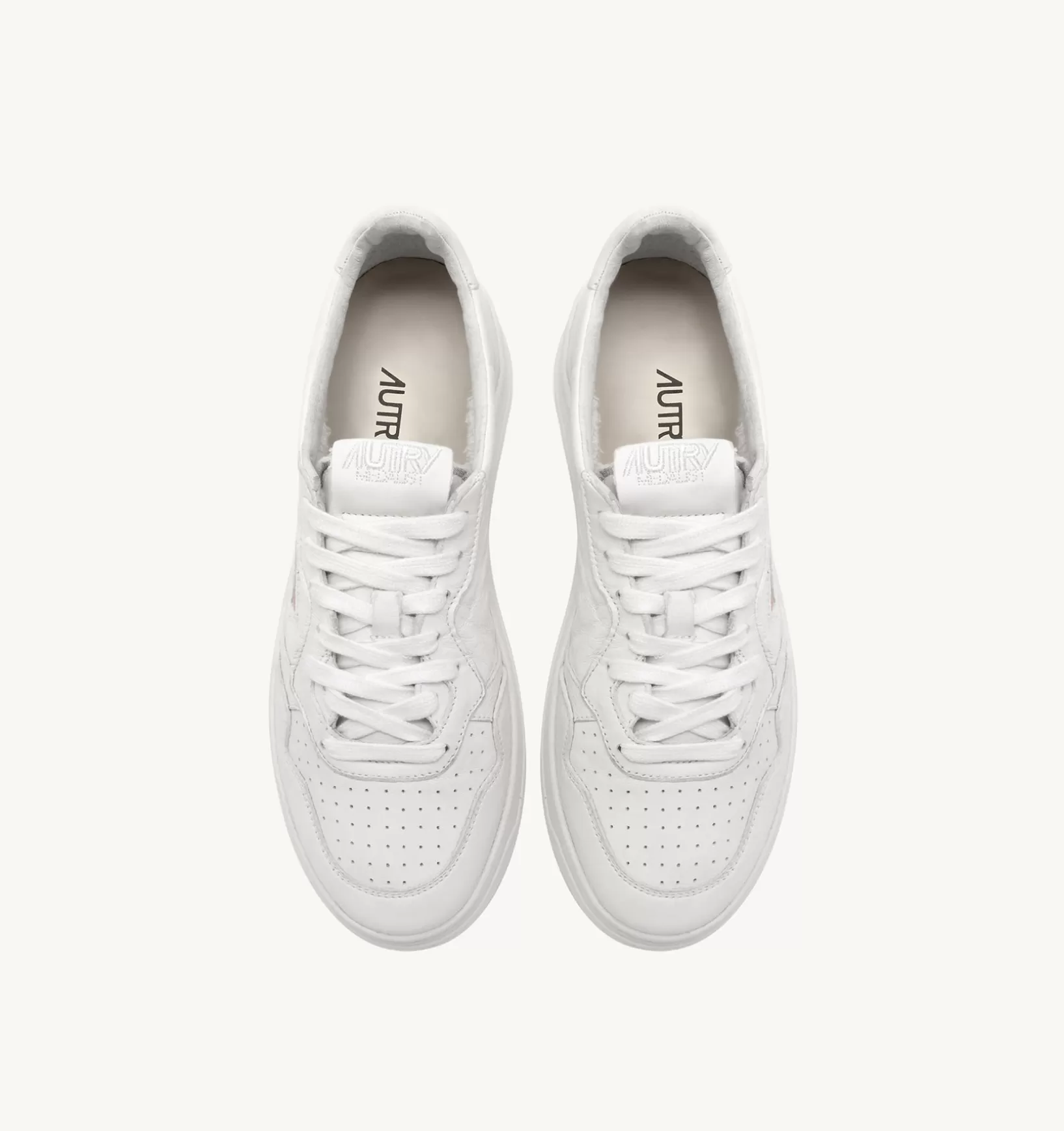 AUTRY Sneakers Medalist Low In Pelle Di Capra Bianco Ottico^Uomo Medalist
