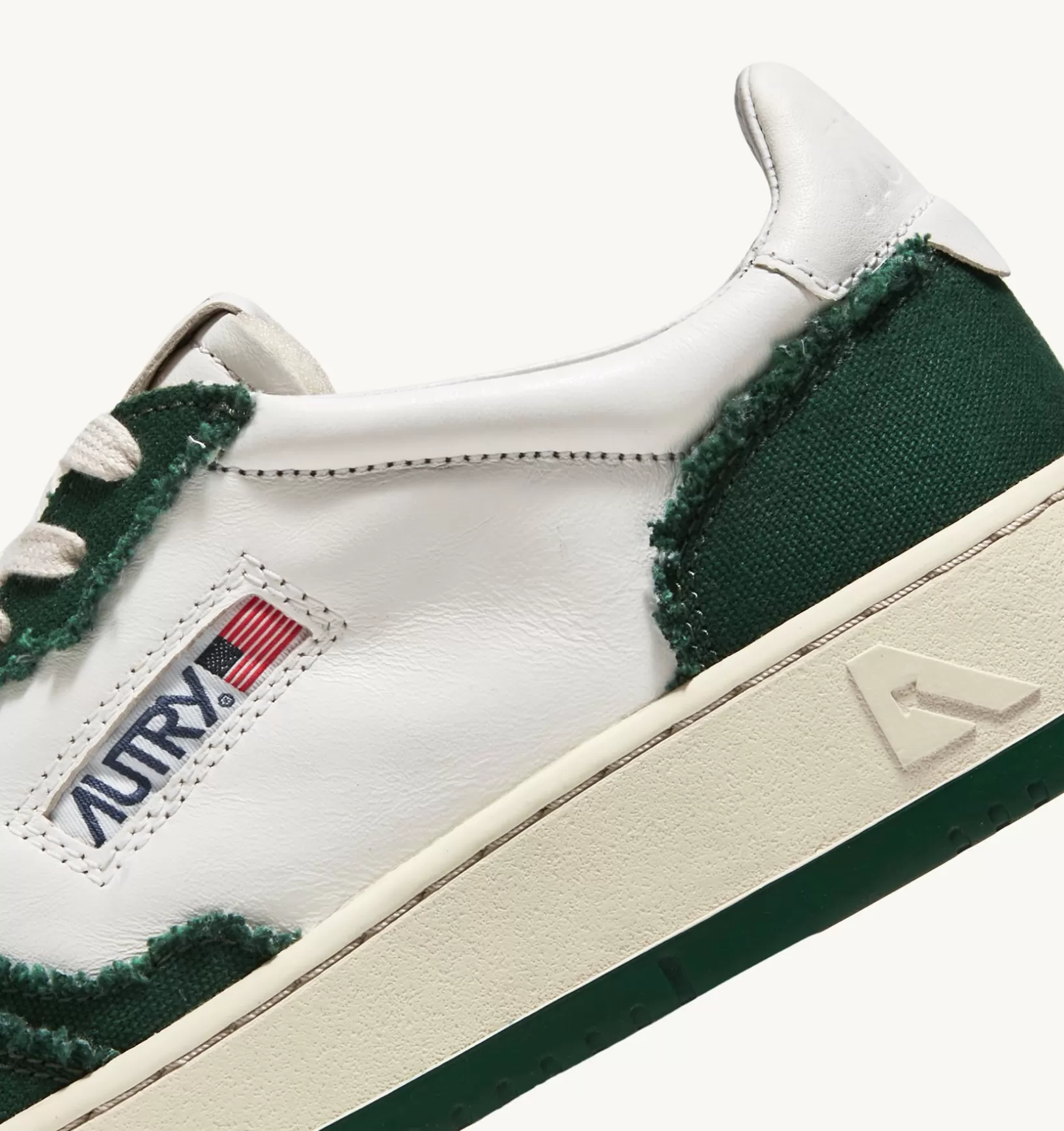 AUTRY Sneakers Medalist Low In Pelle Di Capra E Tela Bianco Eden^Uomo Medalist